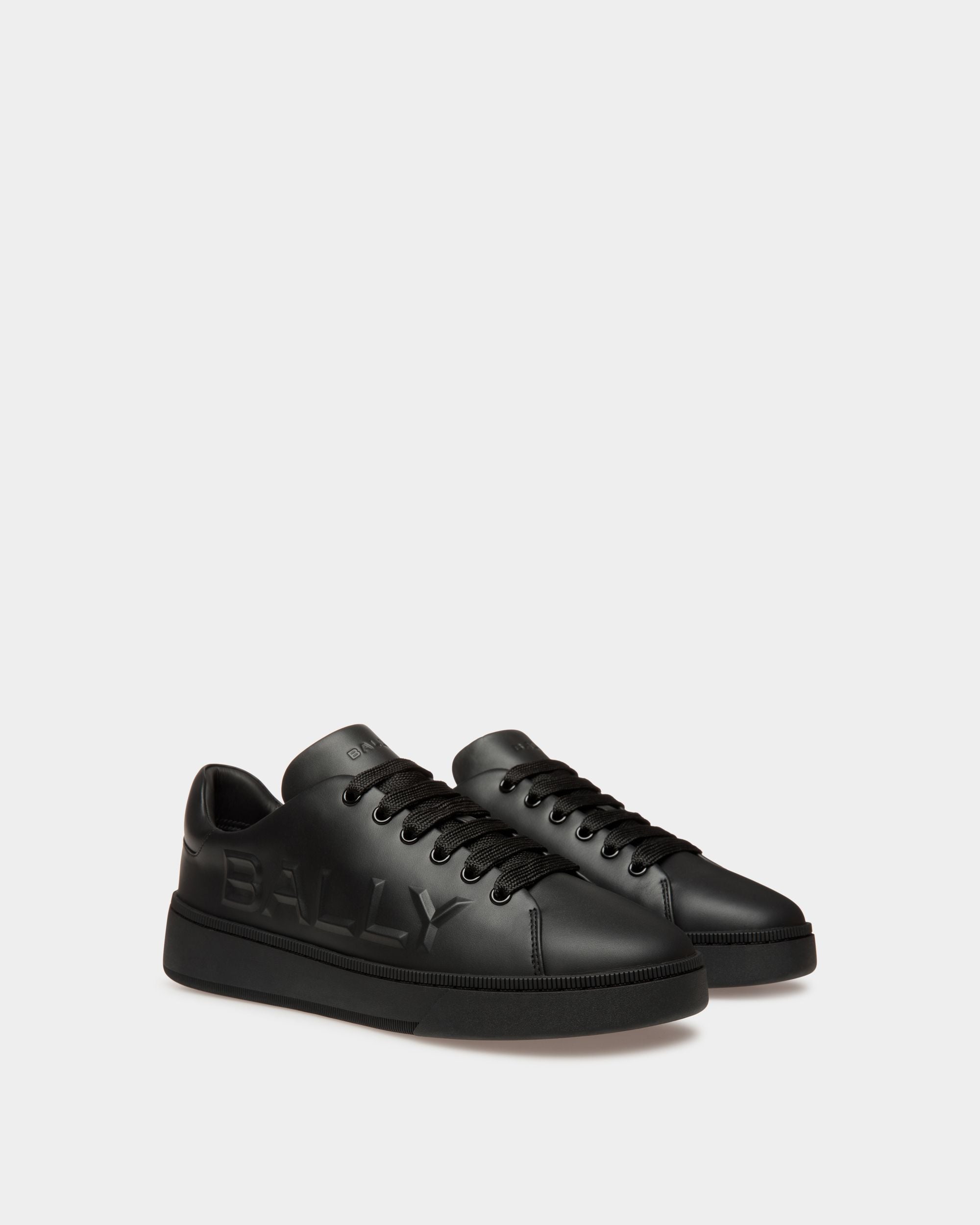 Raise Sneaker in Black Leather - Men's - Bally - 02