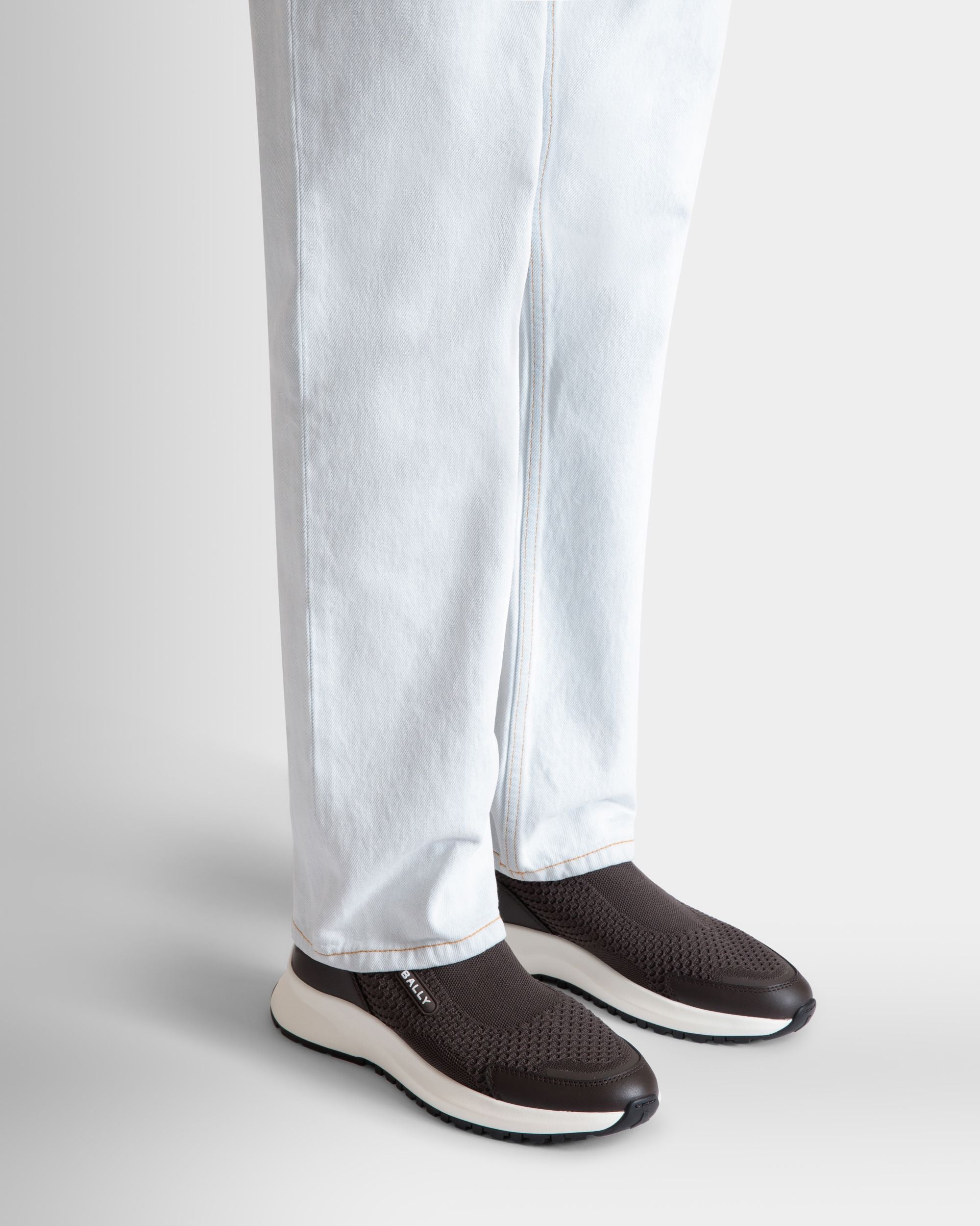 Outline Sneaker in Ebano Knit - Men's - Bally - 02