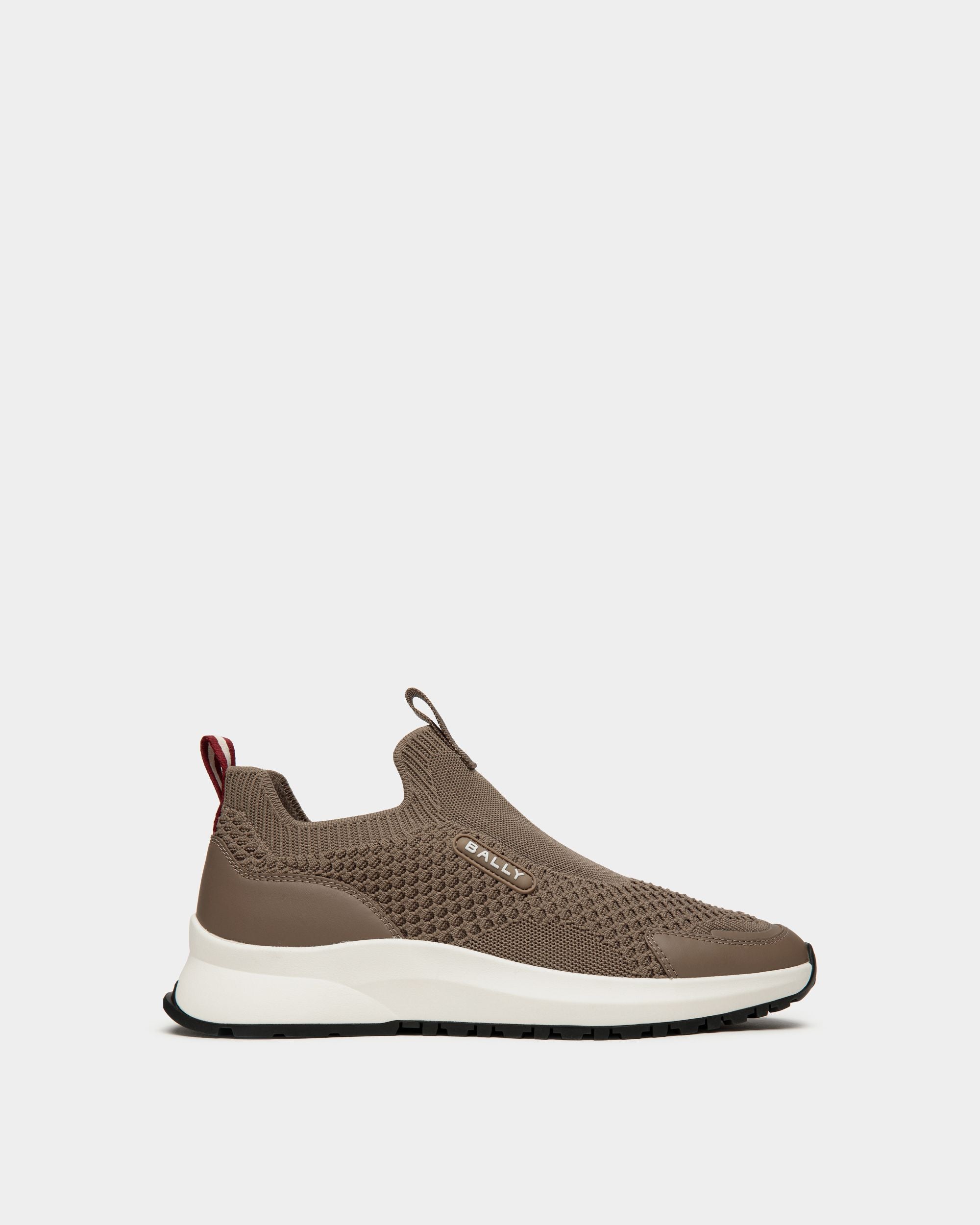 Outline Sneaker In Taupe Knit - Men's - Bally - 01