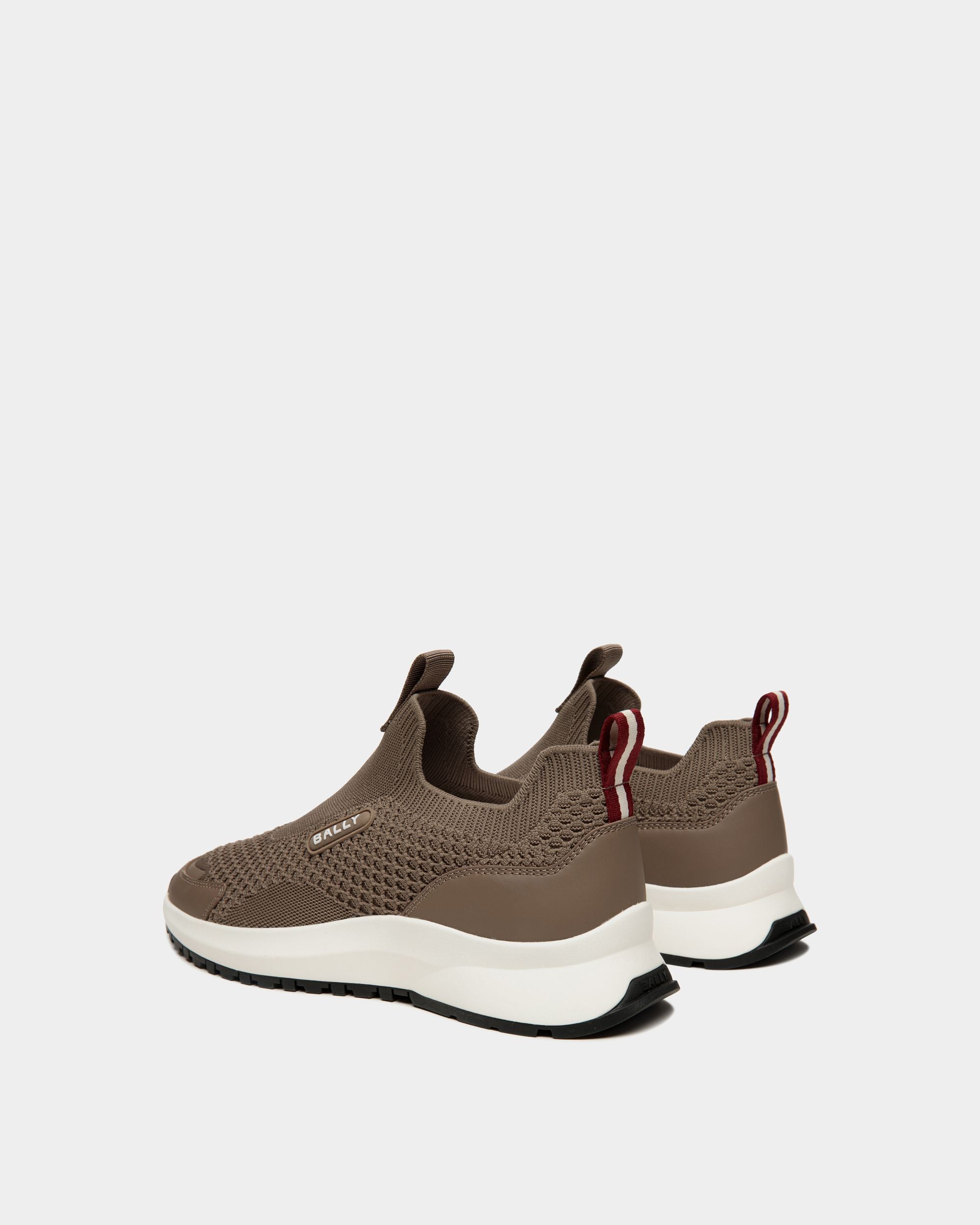 Outline Sneaker In Taupe Knit - Men's - Bally - 03