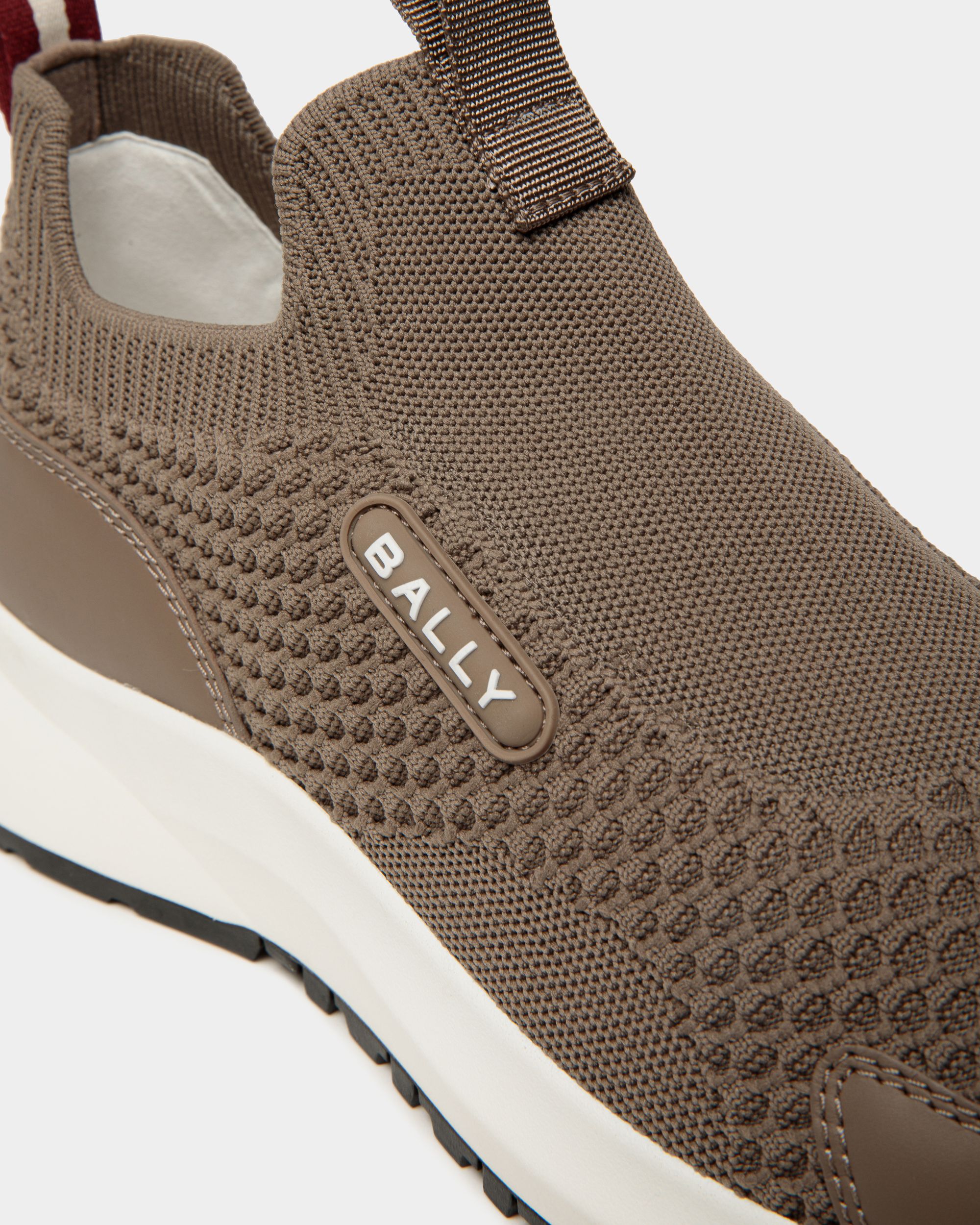 Outline Sneaker In Taupe Knit - Men's - Bally - 05