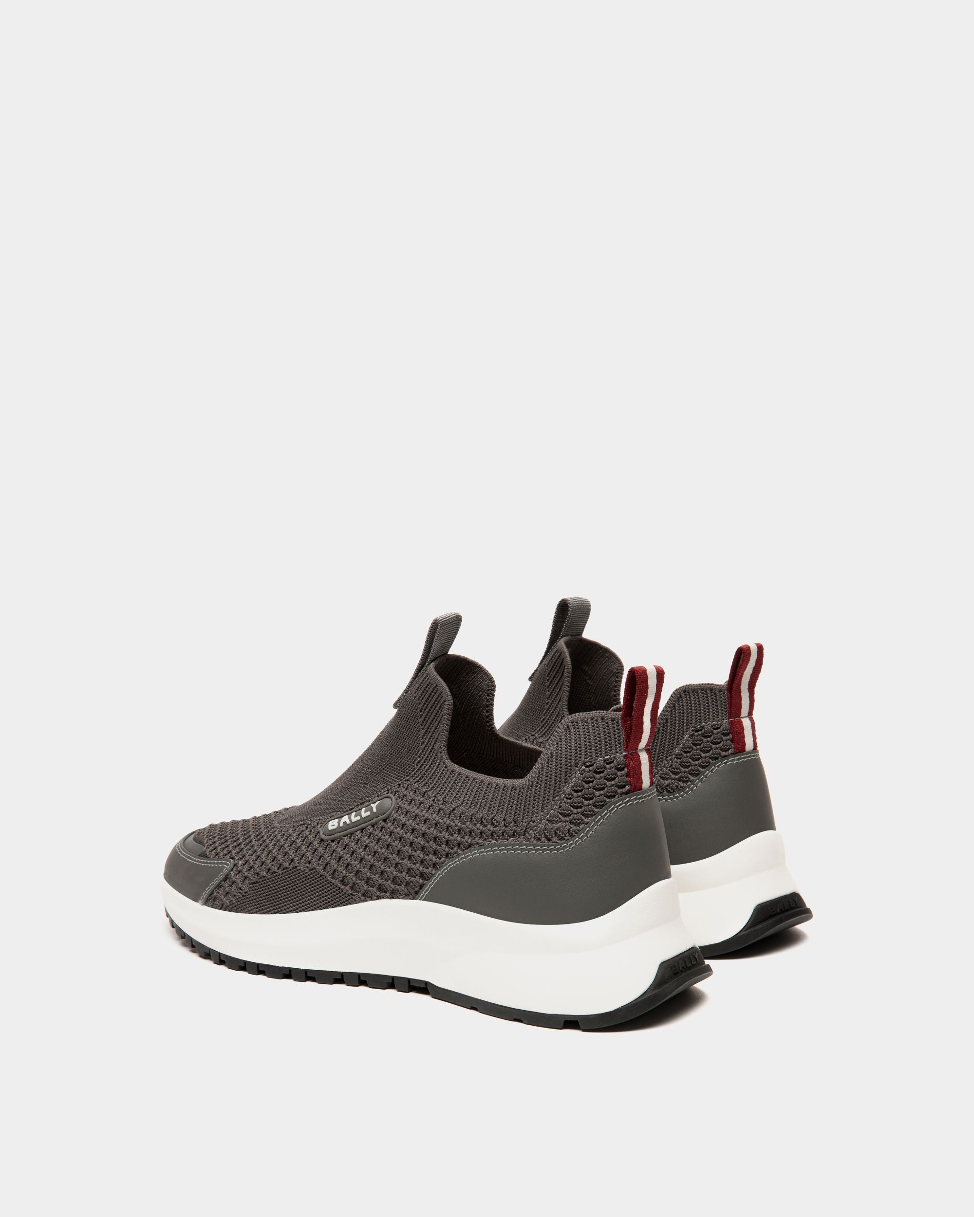 Outline Sneaker In Grey Knit Fabric - Men's - Bally - 03