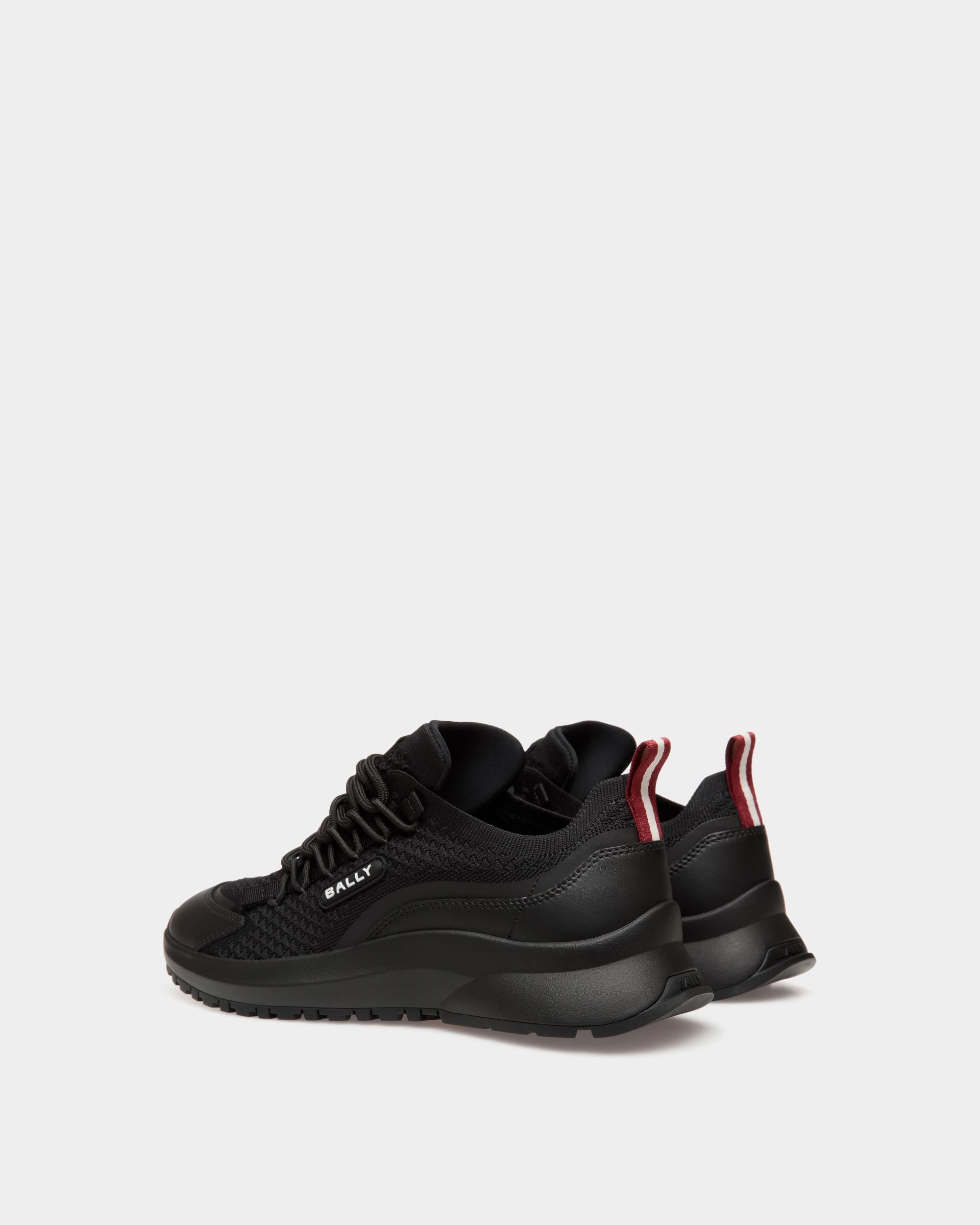 Outline Sneaker in Black Knit - Men's - Bally - 03