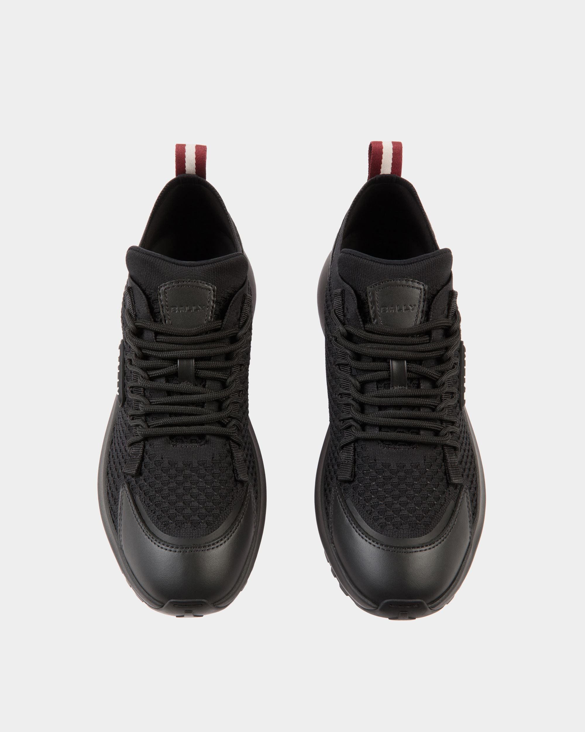 Outline Sneaker in Black Knit - Men's - Bally - 04