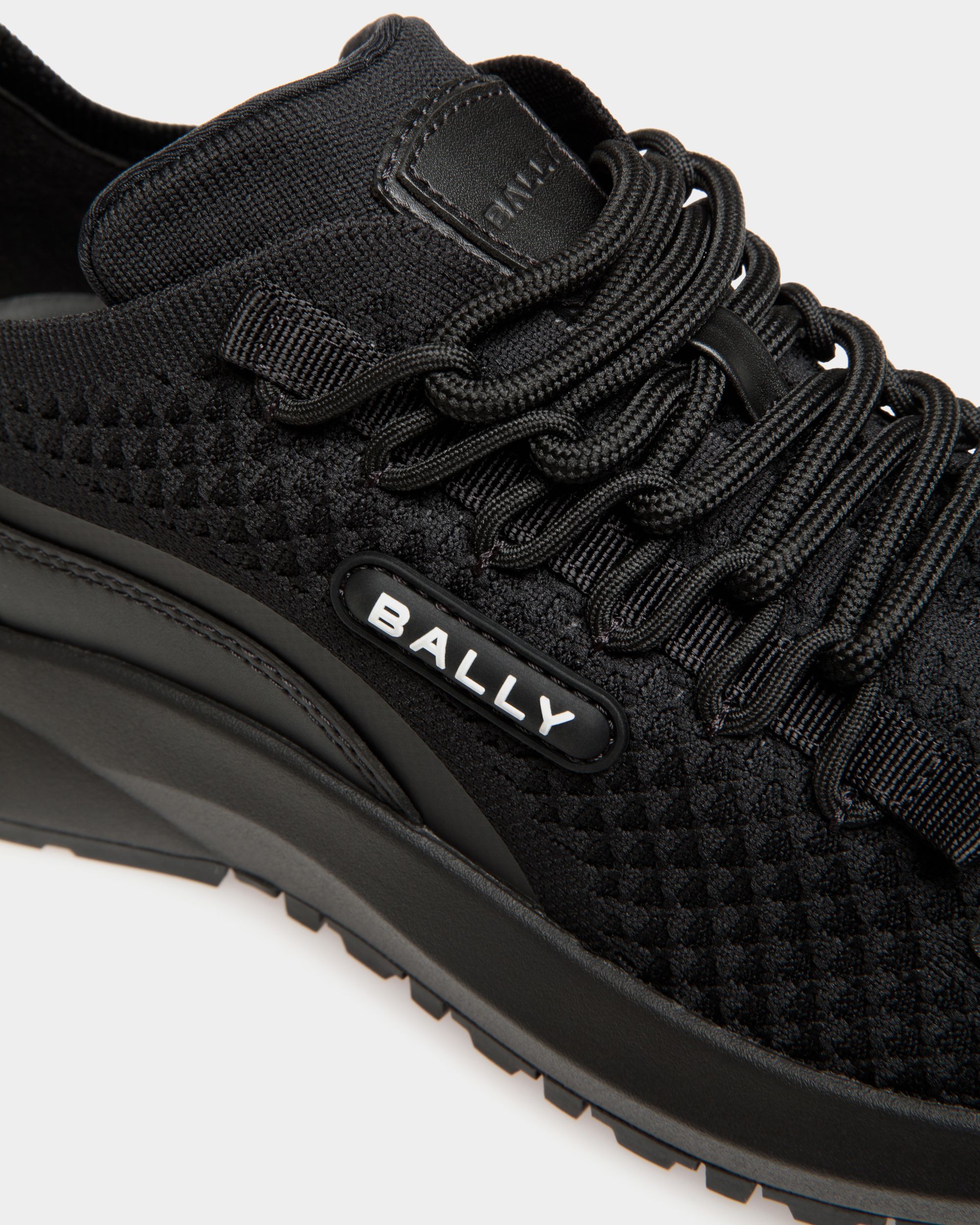 Outline Sneaker in Black Knit - Men's - Bally - 05