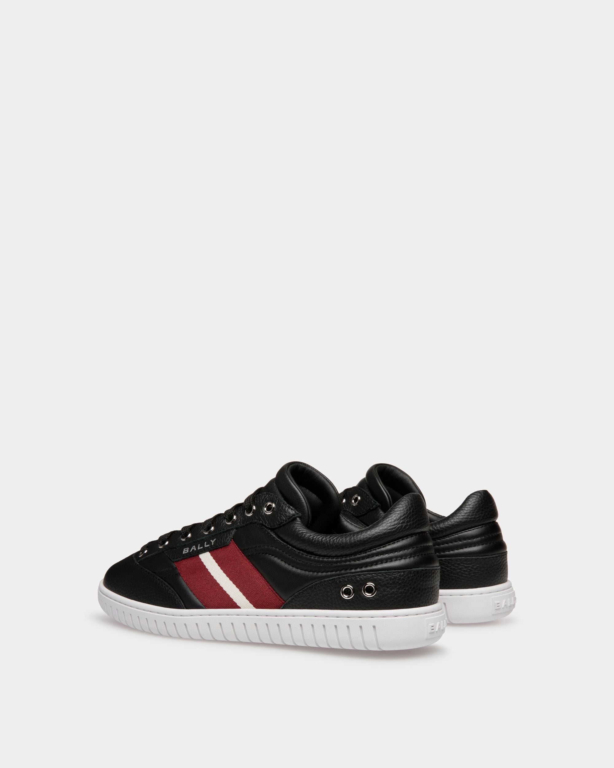 Player Sneaker In Black Leather - Men's - Bally - 04