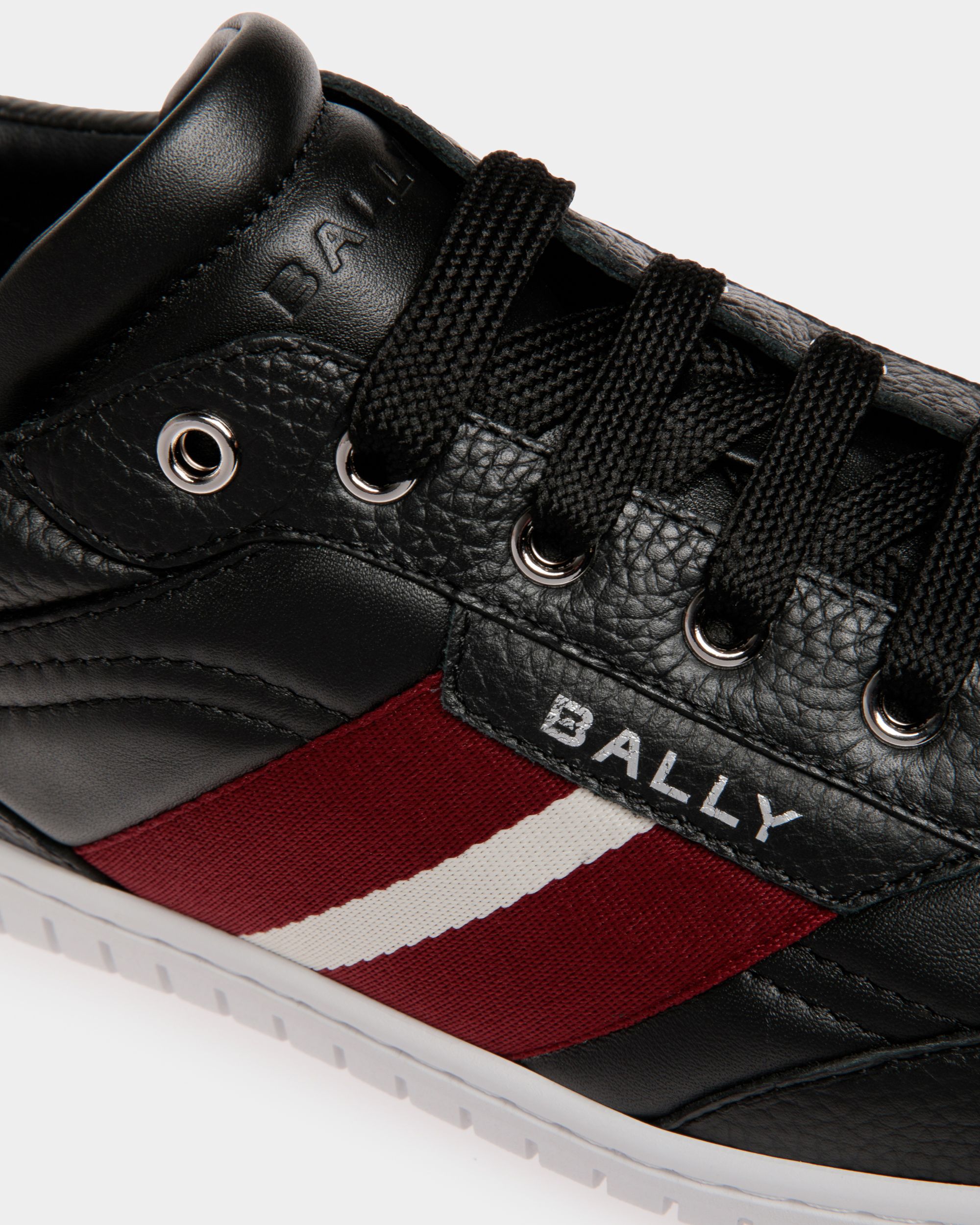Player Sneaker In Black Leather - Men's - Bally - 06