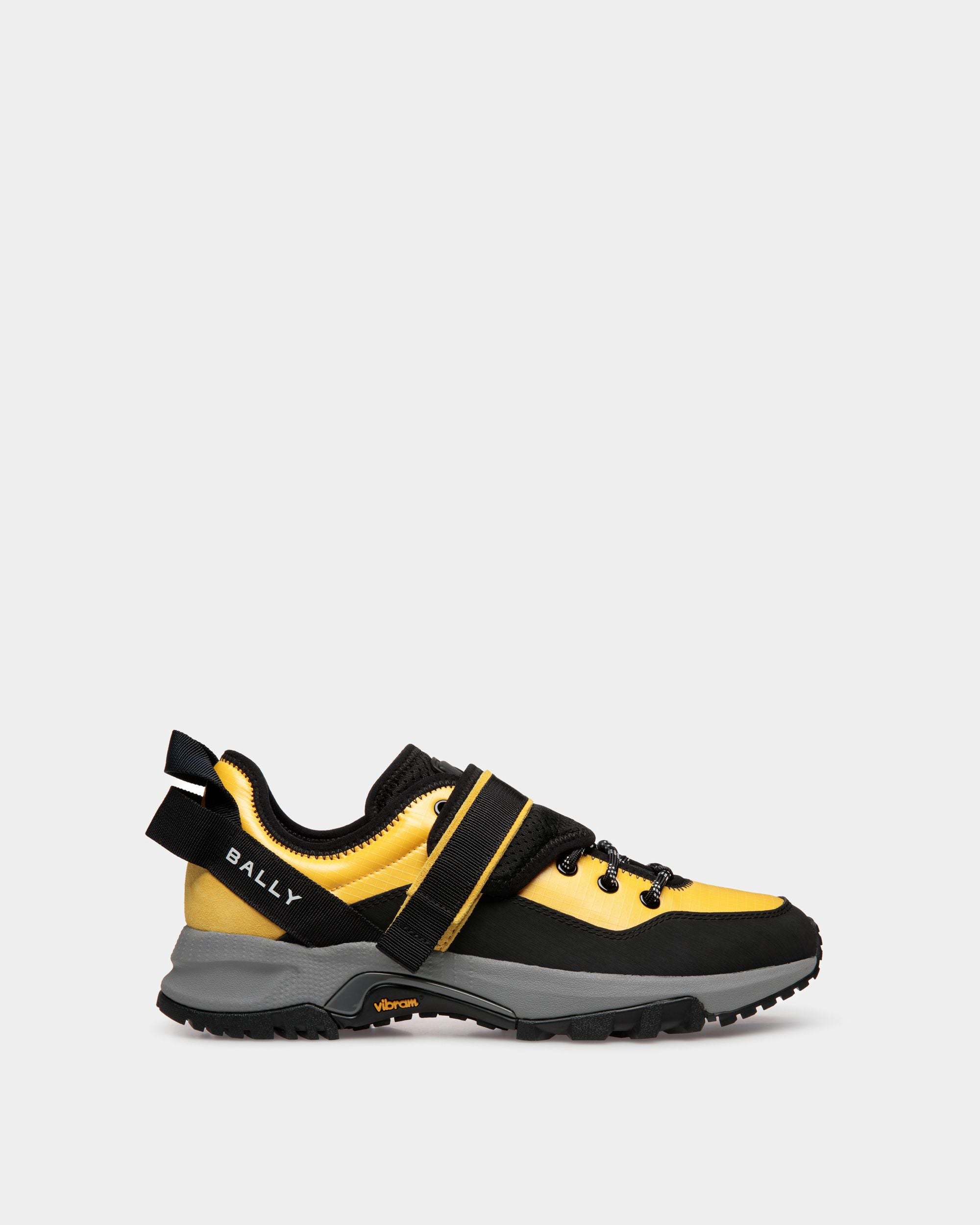 Faster Sneaker In Yellow Nylon - Men's - Bally - 01