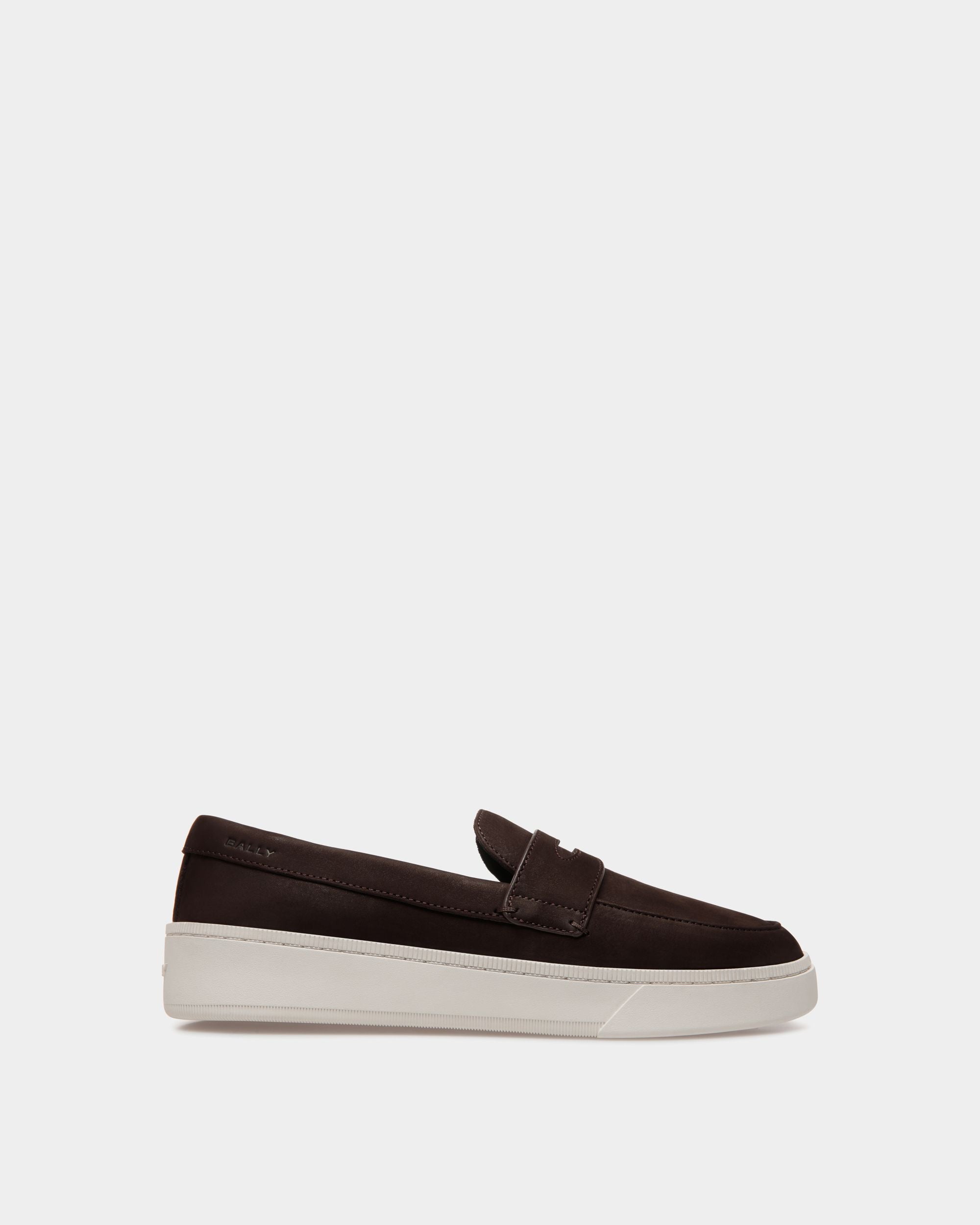 Raise Sneaker in Ebano Nubuck Leather - Men's - Bally - 01
