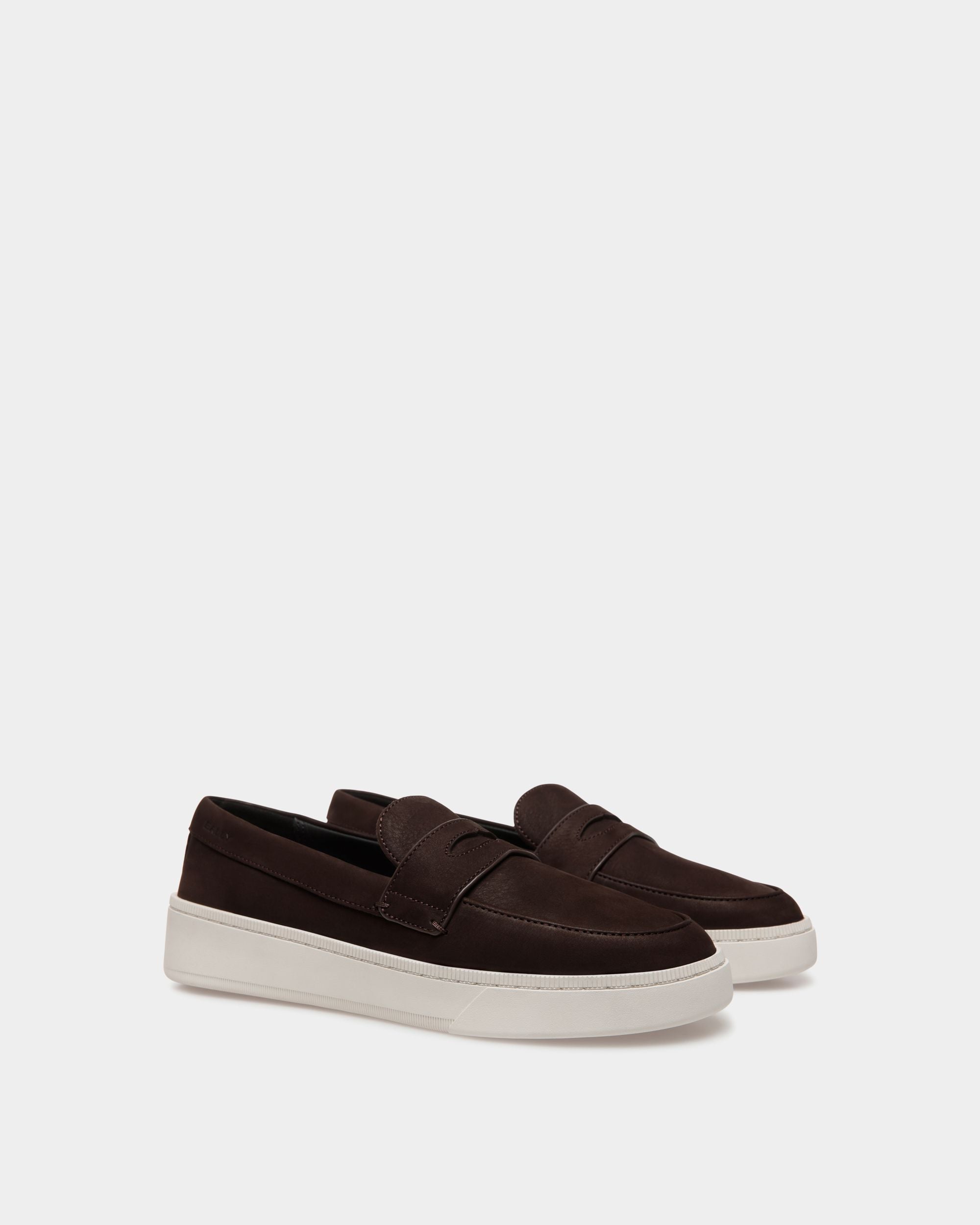 Raise Sneaker in Ebano Nubuck Leather - Men's - Bally - 03