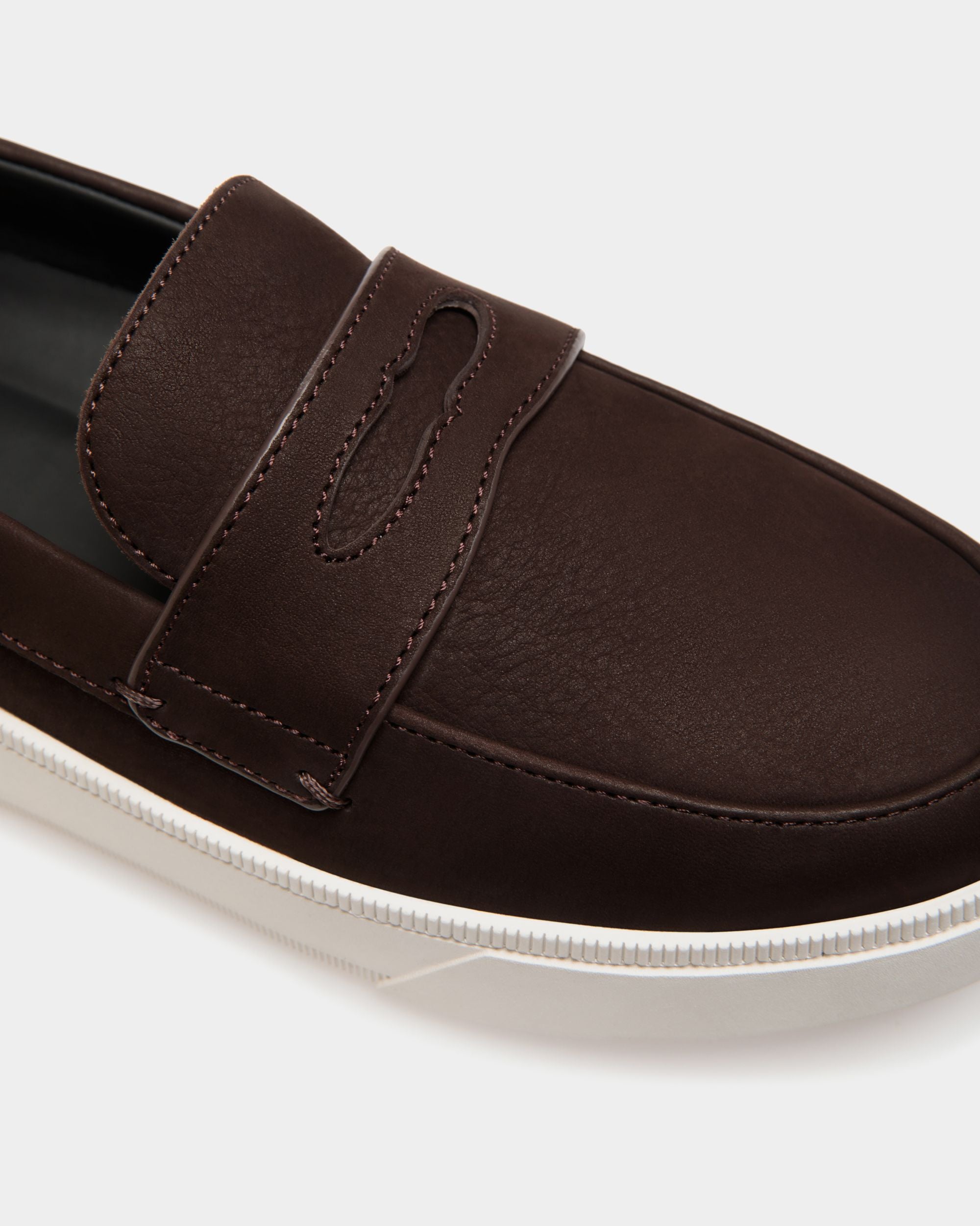 Raise Sneaker in Ebano Nubuck Leather - Men's - Bally - 06