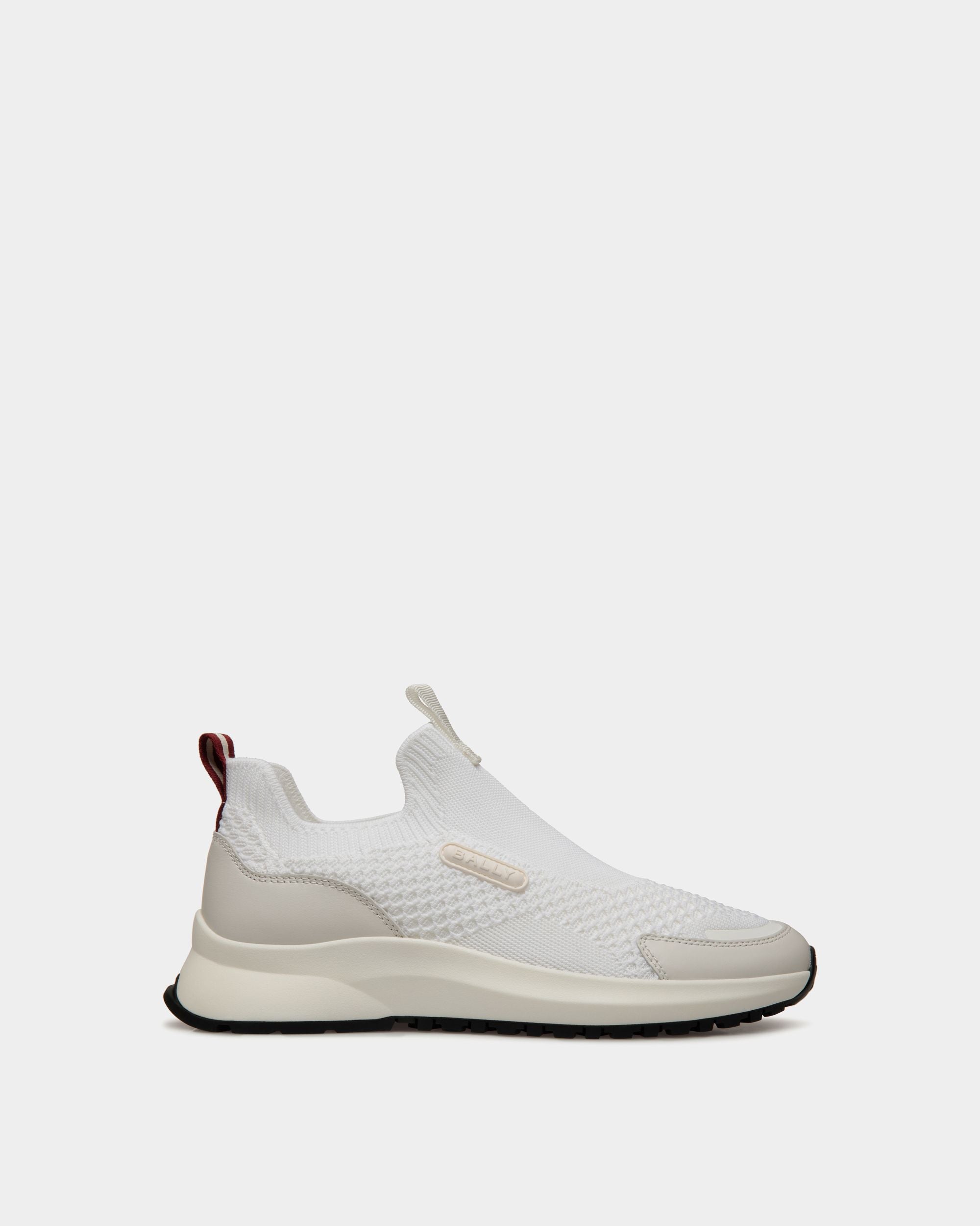 Outline Sneaker in White Knit - Men's - Bally - 01