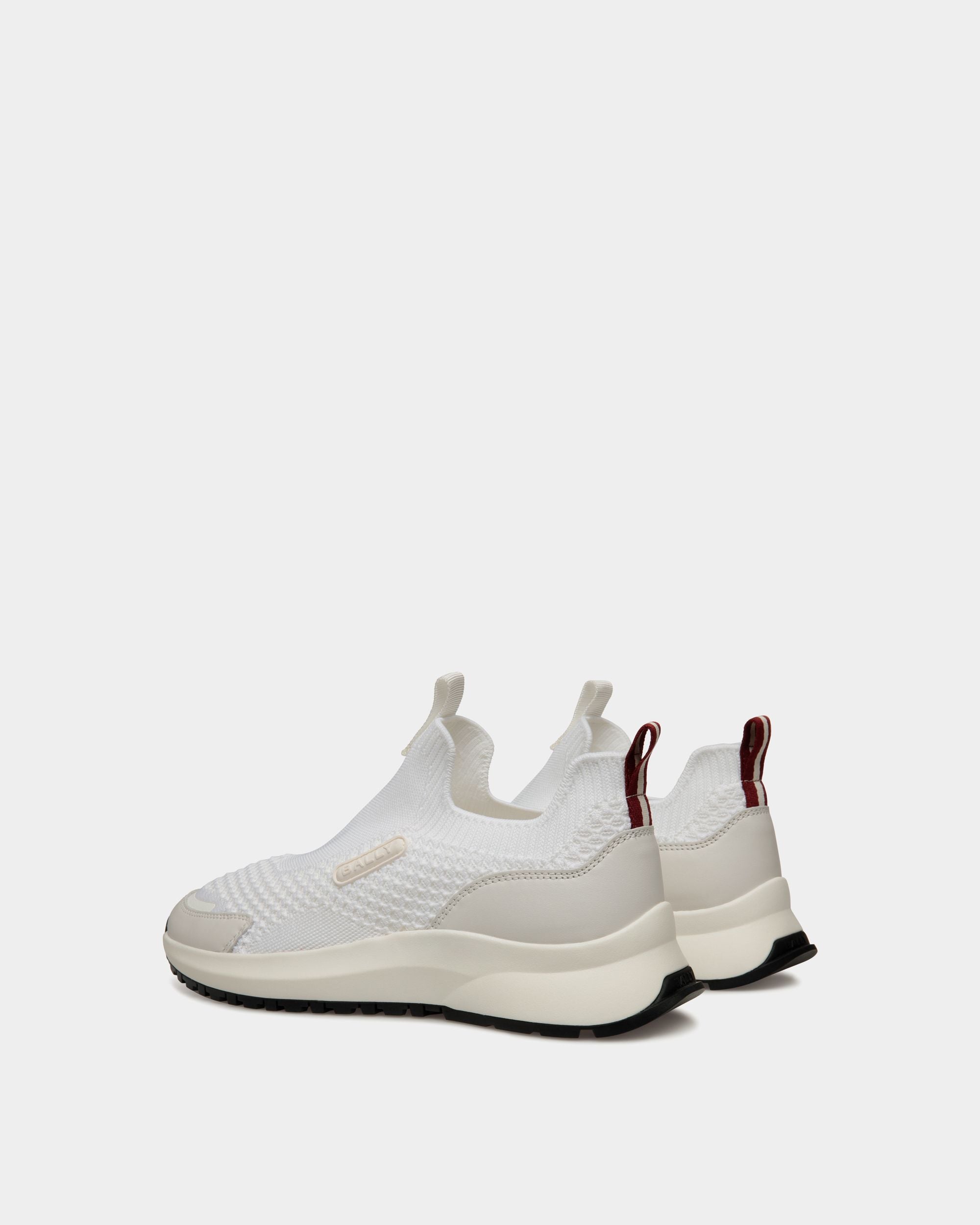 Outline Sneaker in White Knit - Men's - Bally - 03