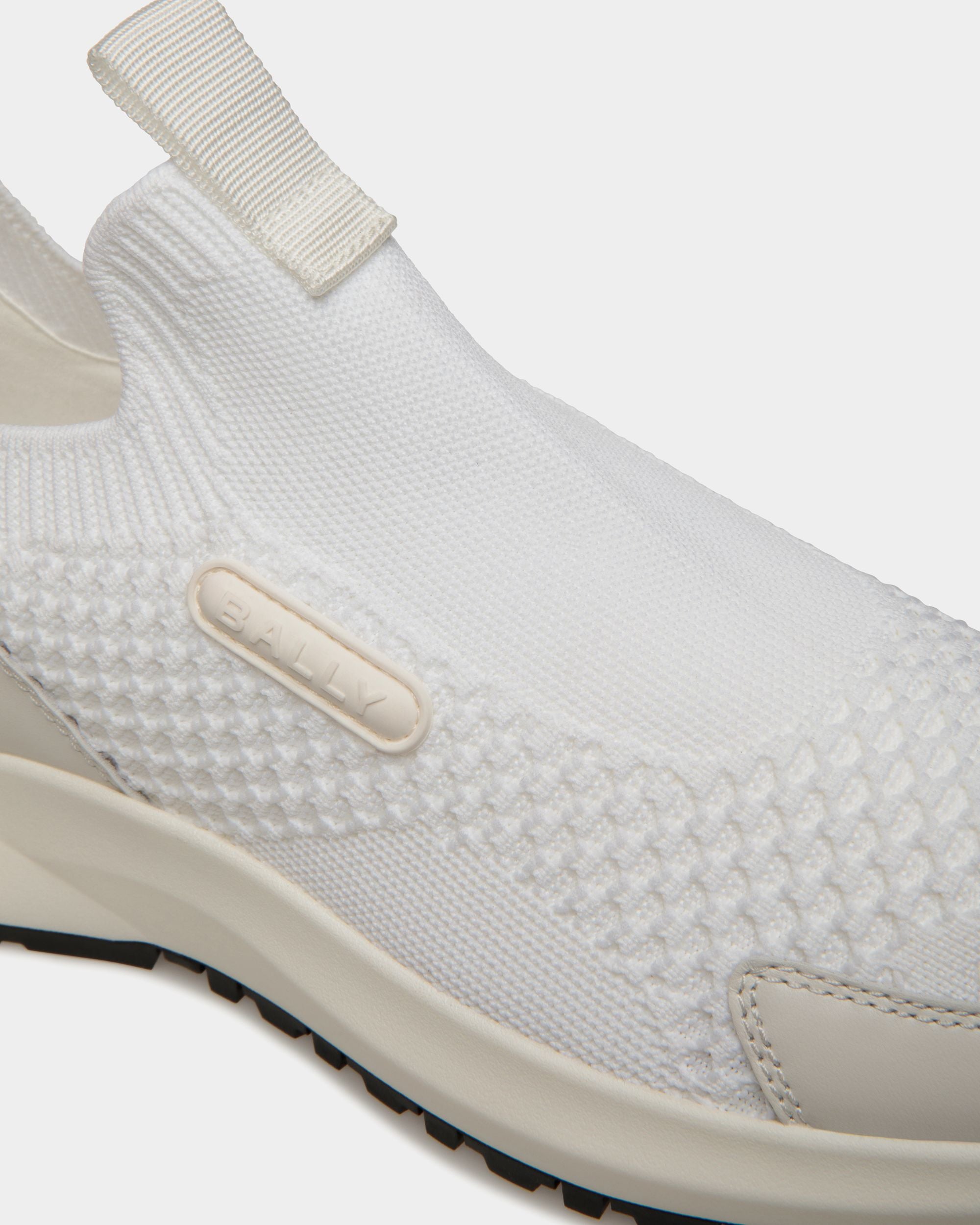 Outline Sneaker in White Knit - Men's - Bally - 05