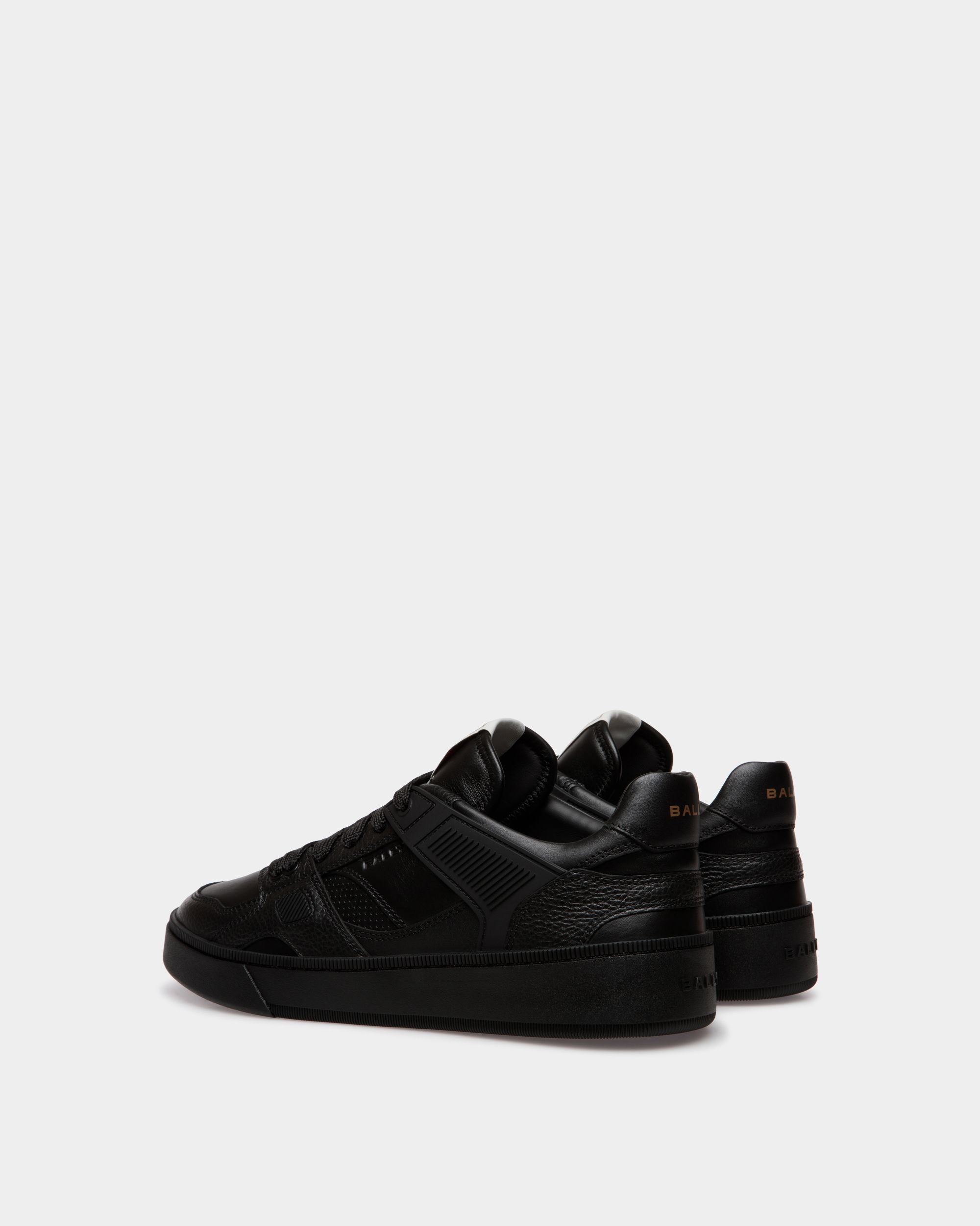 Raise Sneaker in Black Leather - Men's - Bally - 04