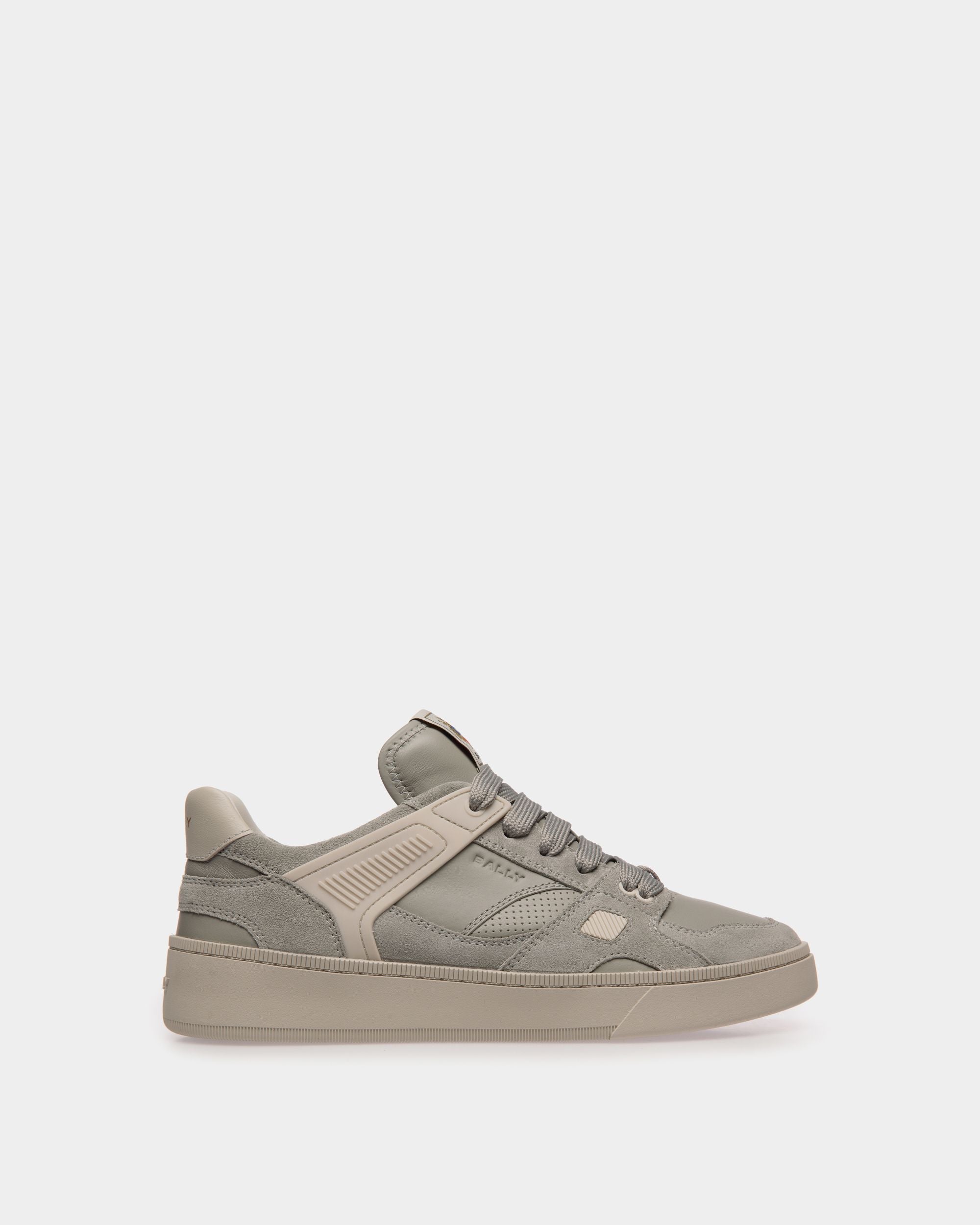 Raise Sneaker in Grey Leather - Men's - Bally - 01