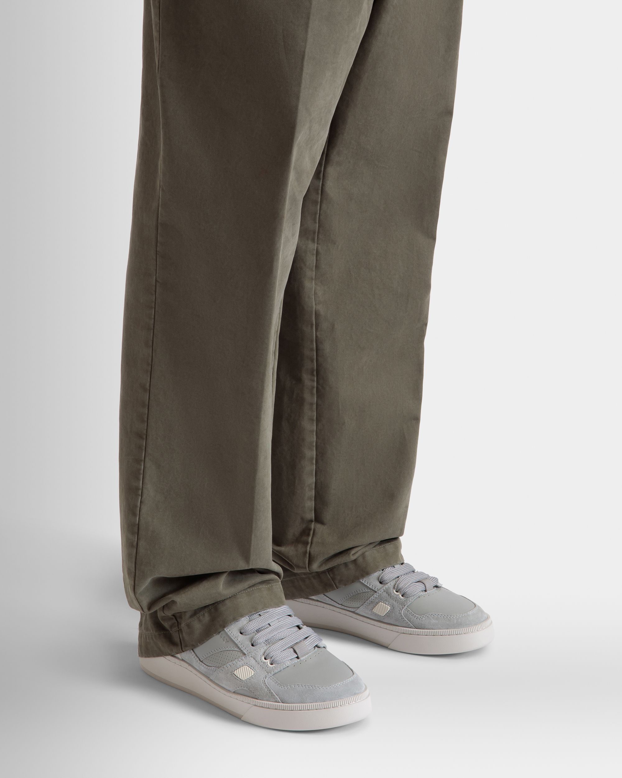 Raise Sneaker in Grey Leather - Men's - Bally - 02