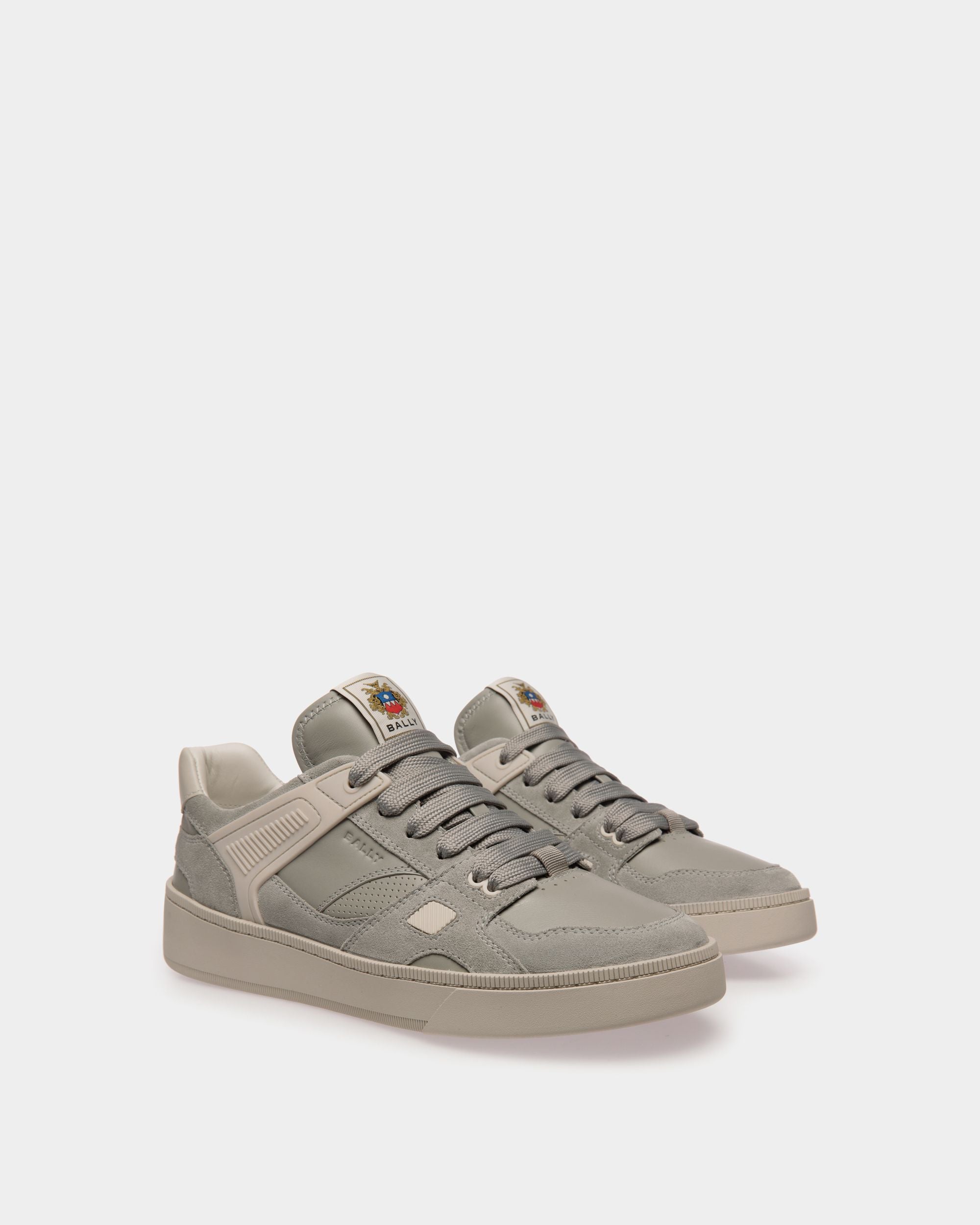 Raise Sneaker in Grey Leather - Men's - Bally - 03