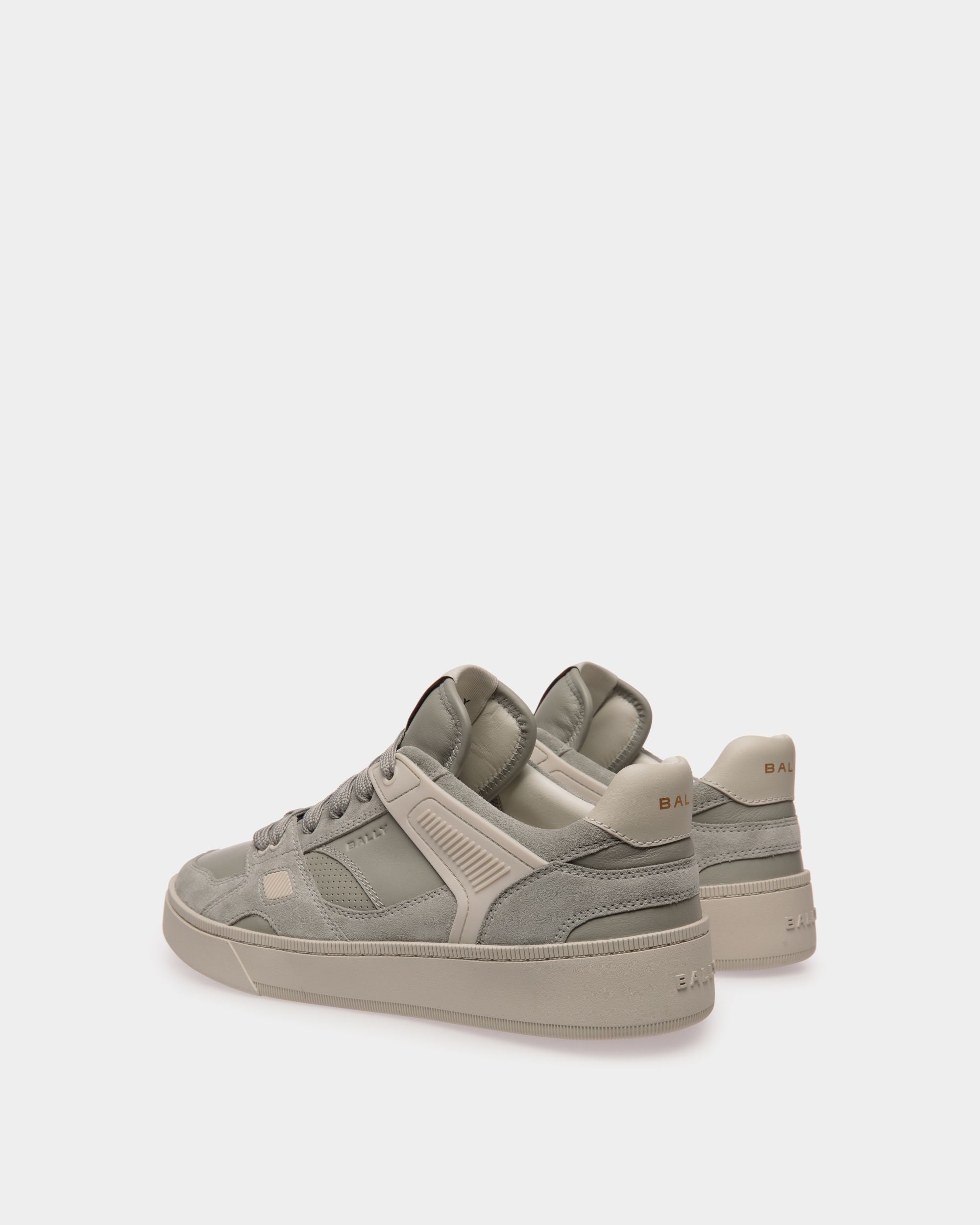 Raise Sneaker in Grey Leather - Men's - Bally - 04