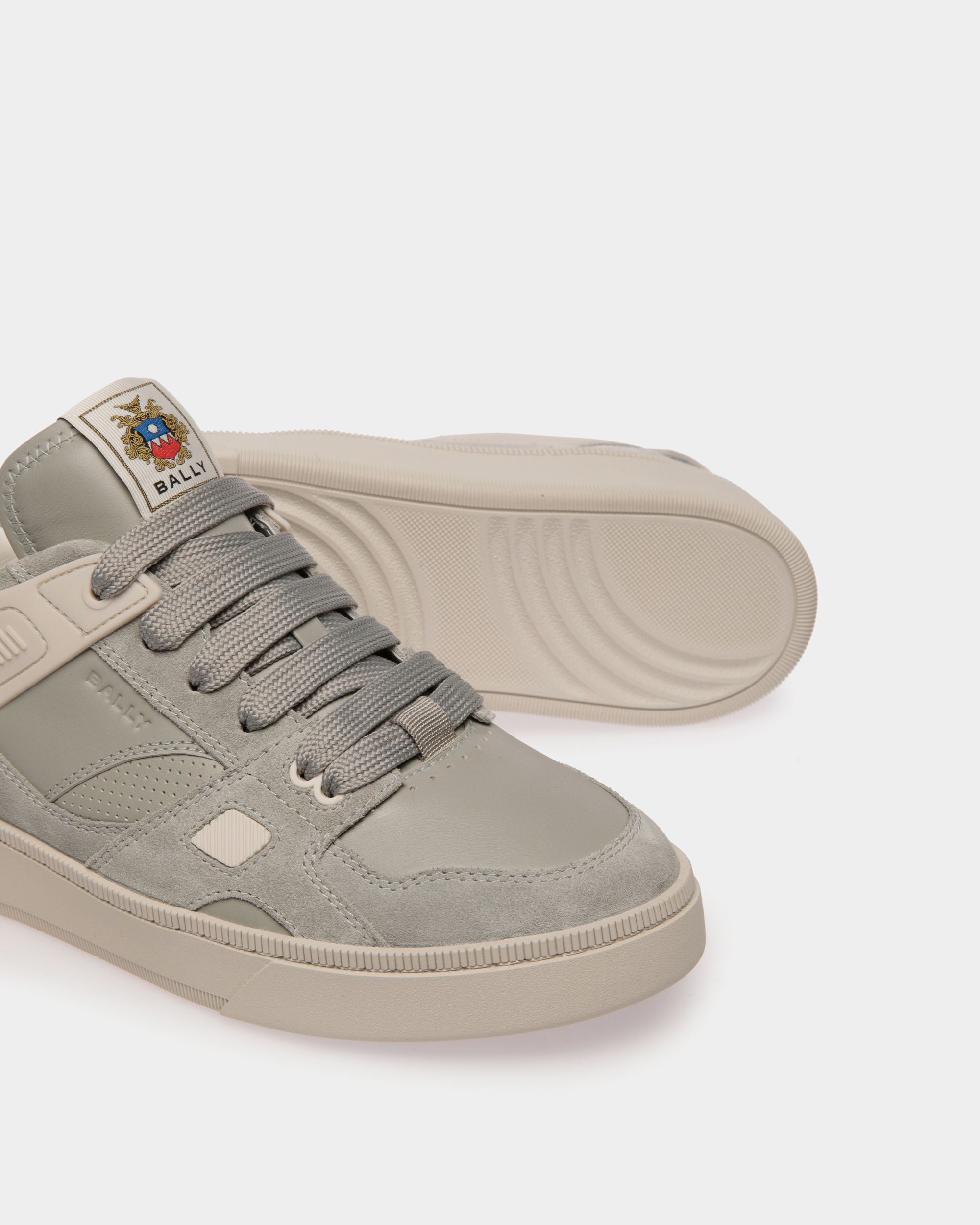 Raise Sneaker in Grey Leather - Men's - Bally - 05
