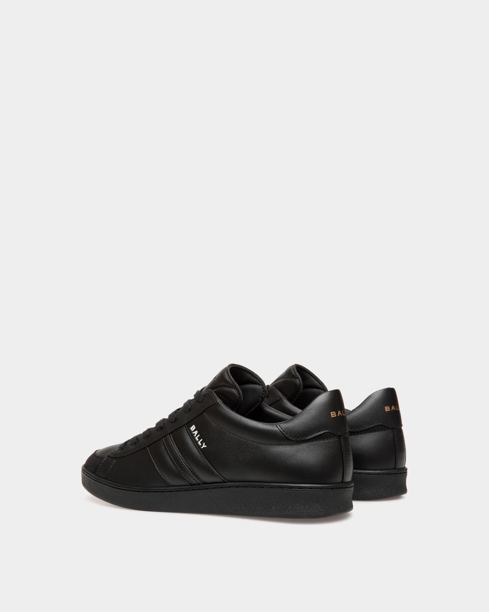 Tennis Sneaker In Black Leather - Men's - Bally - 04