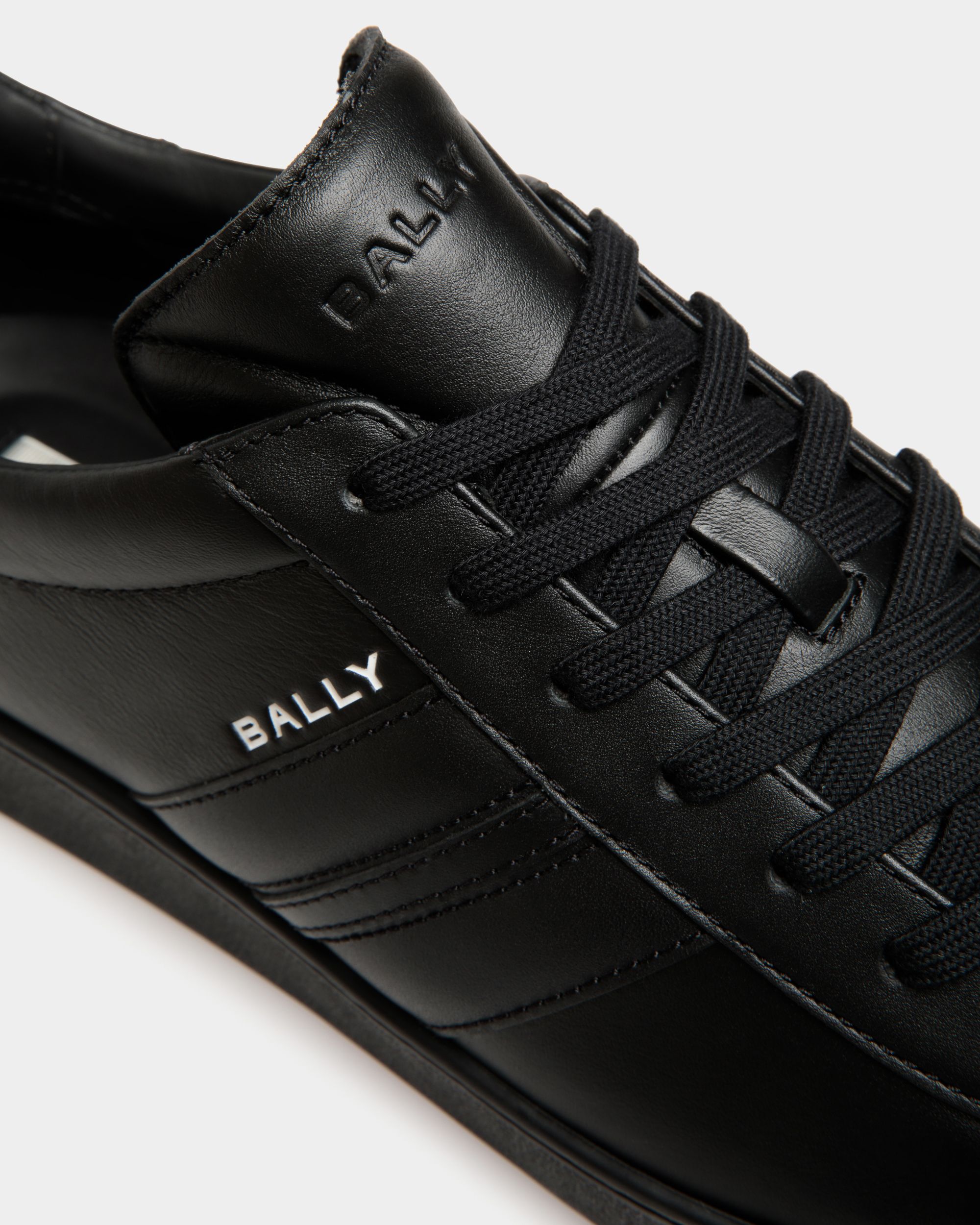 Tennis Sneaker In Black Leather - Men's - Bally - 06