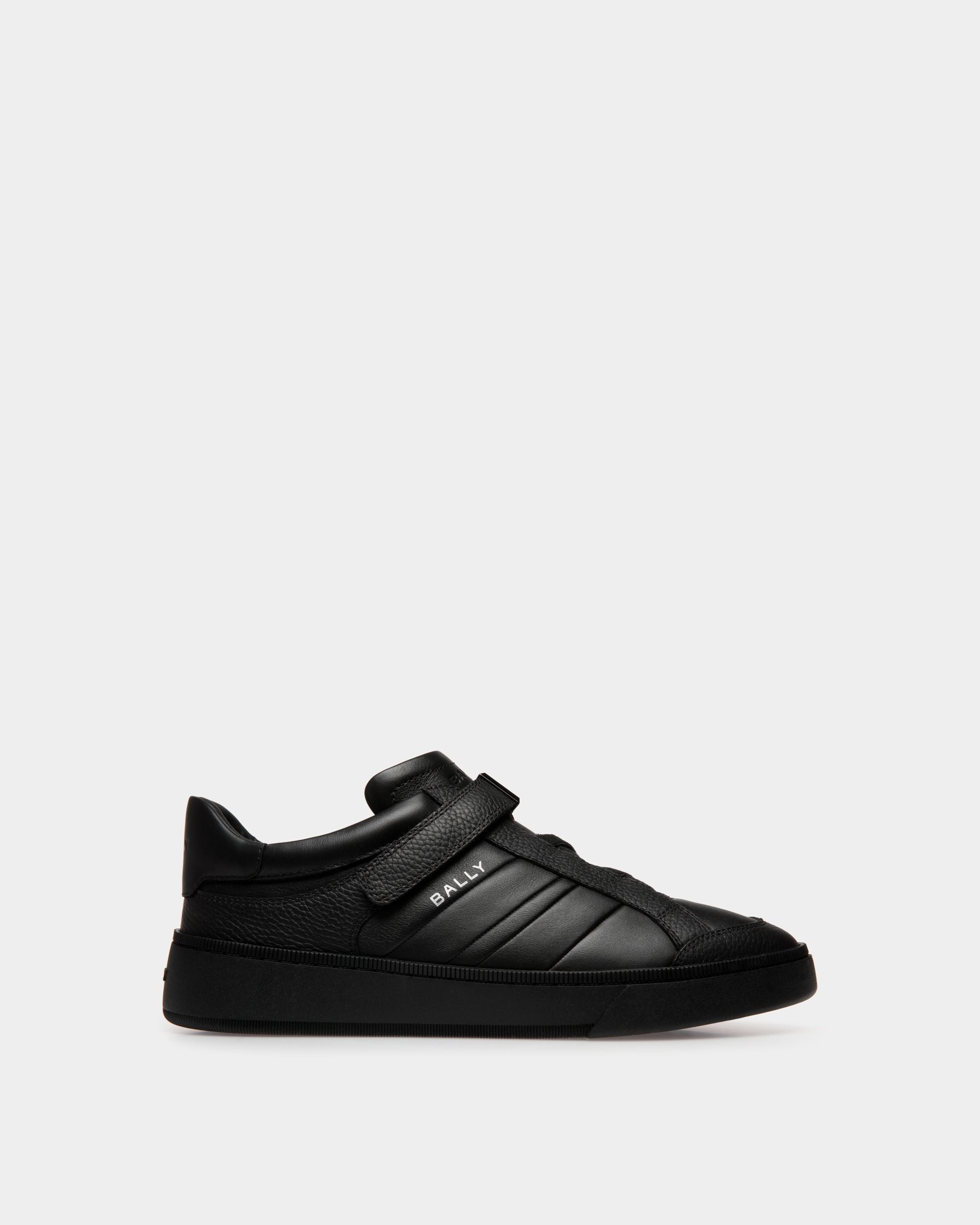 Raise Sneaker in Black Leather - Men's - Bally - 01