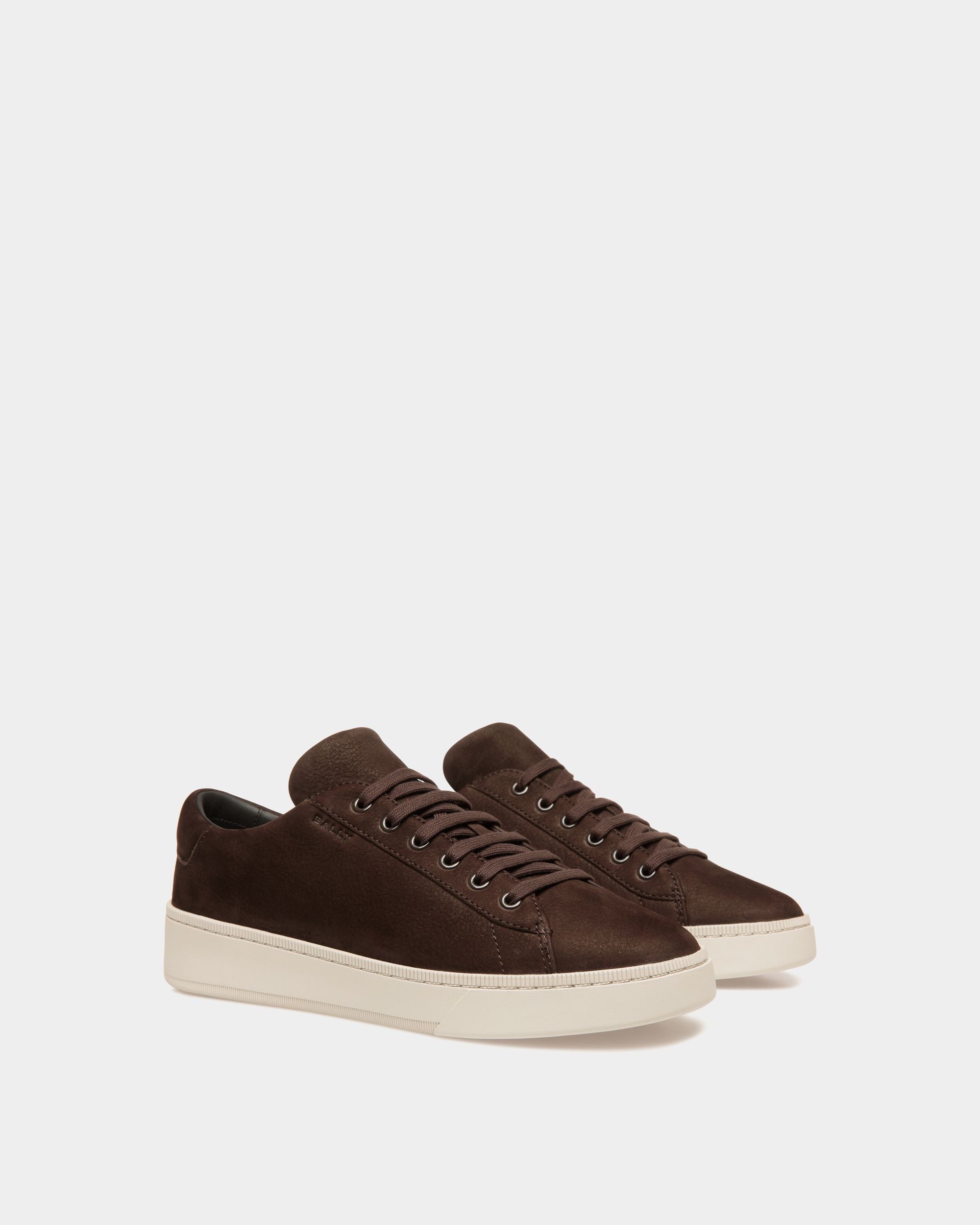 Raise Sneaker in Ebano Nubuck Leather - Men's - Bally - 02