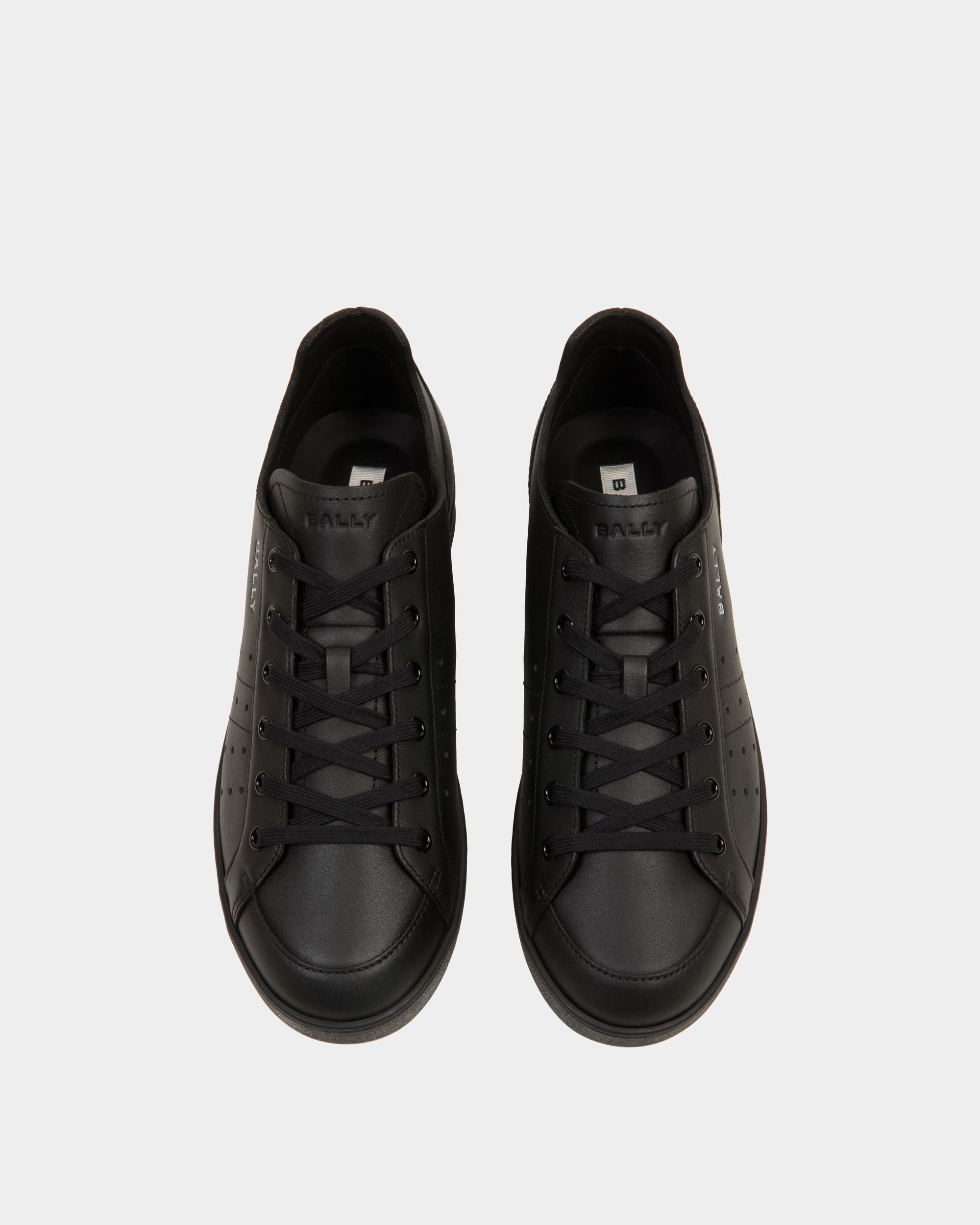 Tennis Sneaker in Black Leather - Men's - Bally - 05