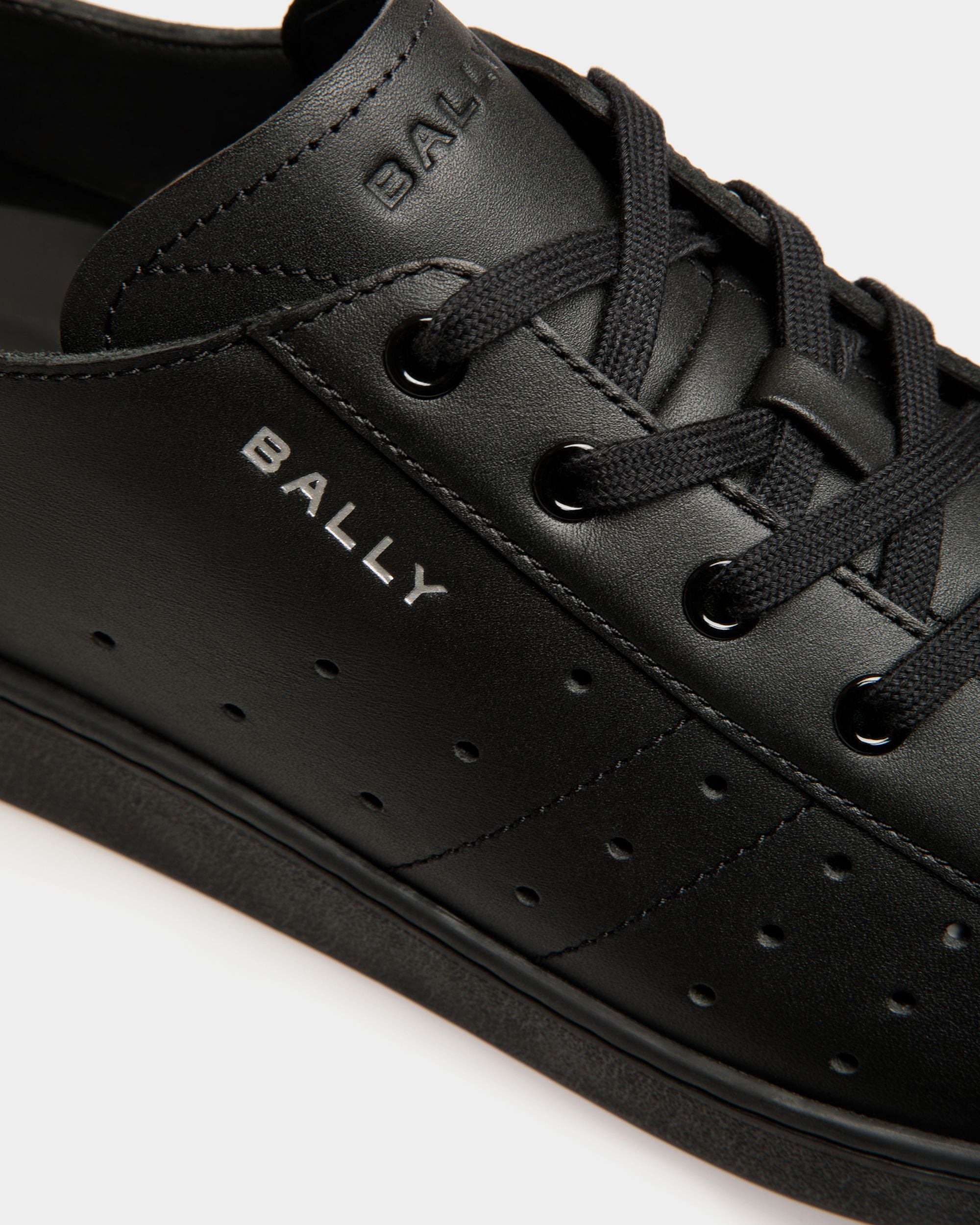 Tennis Sneaker in Black Leather - Men's - Bally - 06