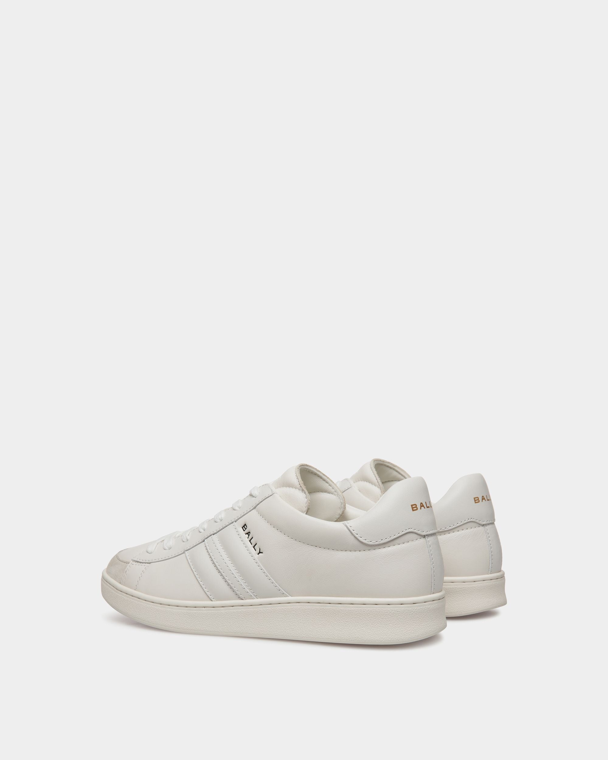 Tennis Sneaker In White Leather - Men's - Bally - 03