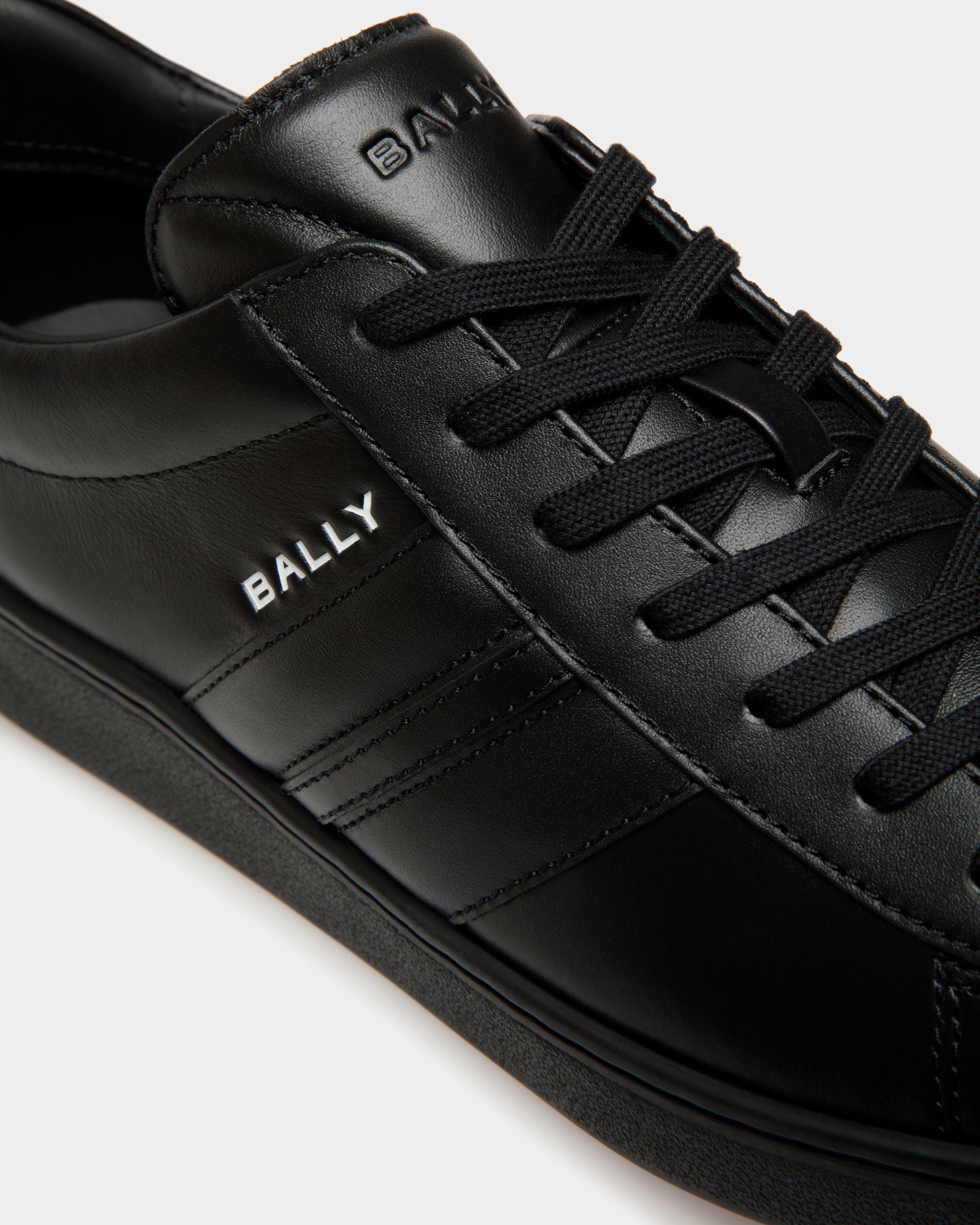 Tennis Sneaker in Black Leather - Men's - Bally - 05