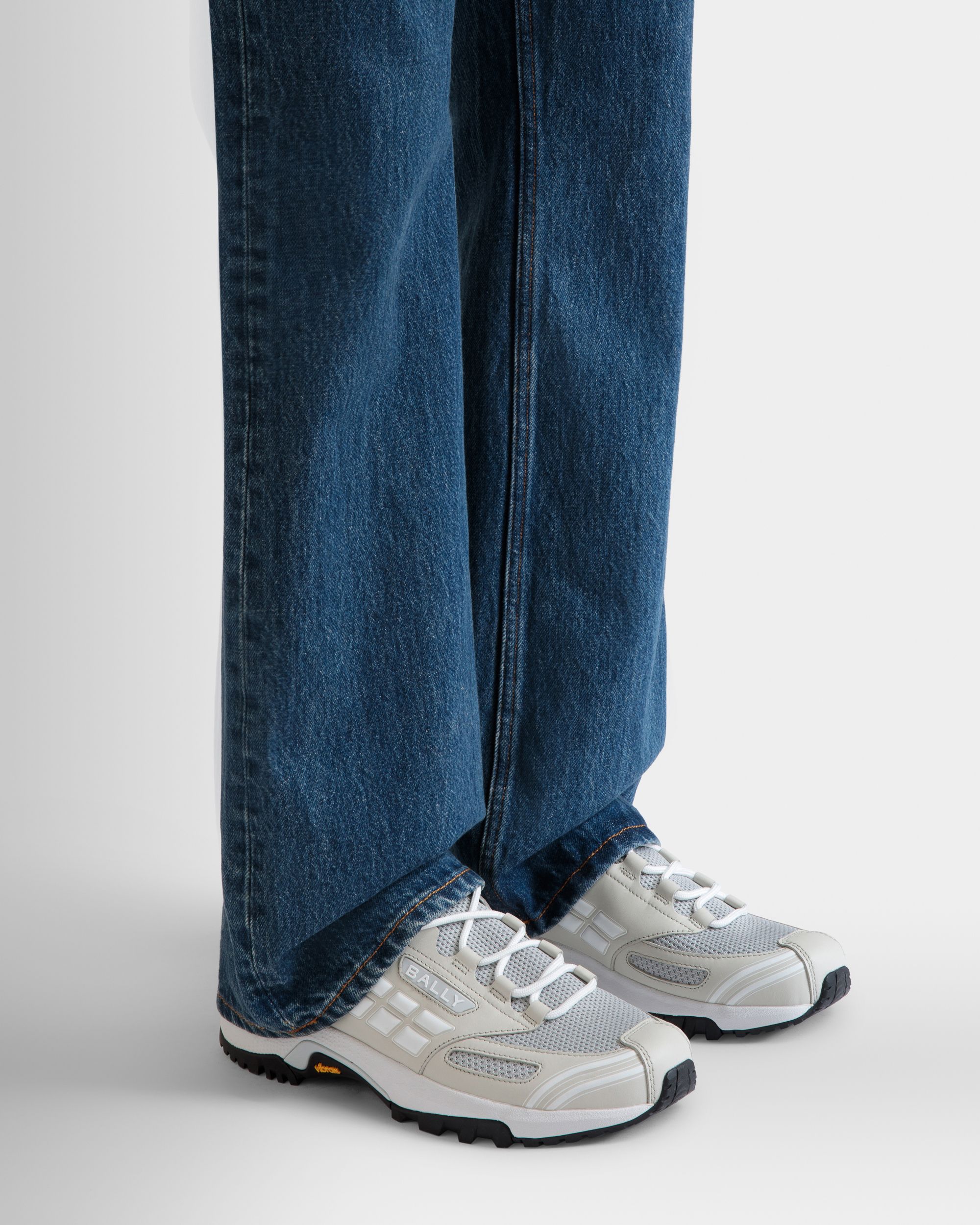 Faster Sneaker in Dusty White Knit - Men's - Bally - 02