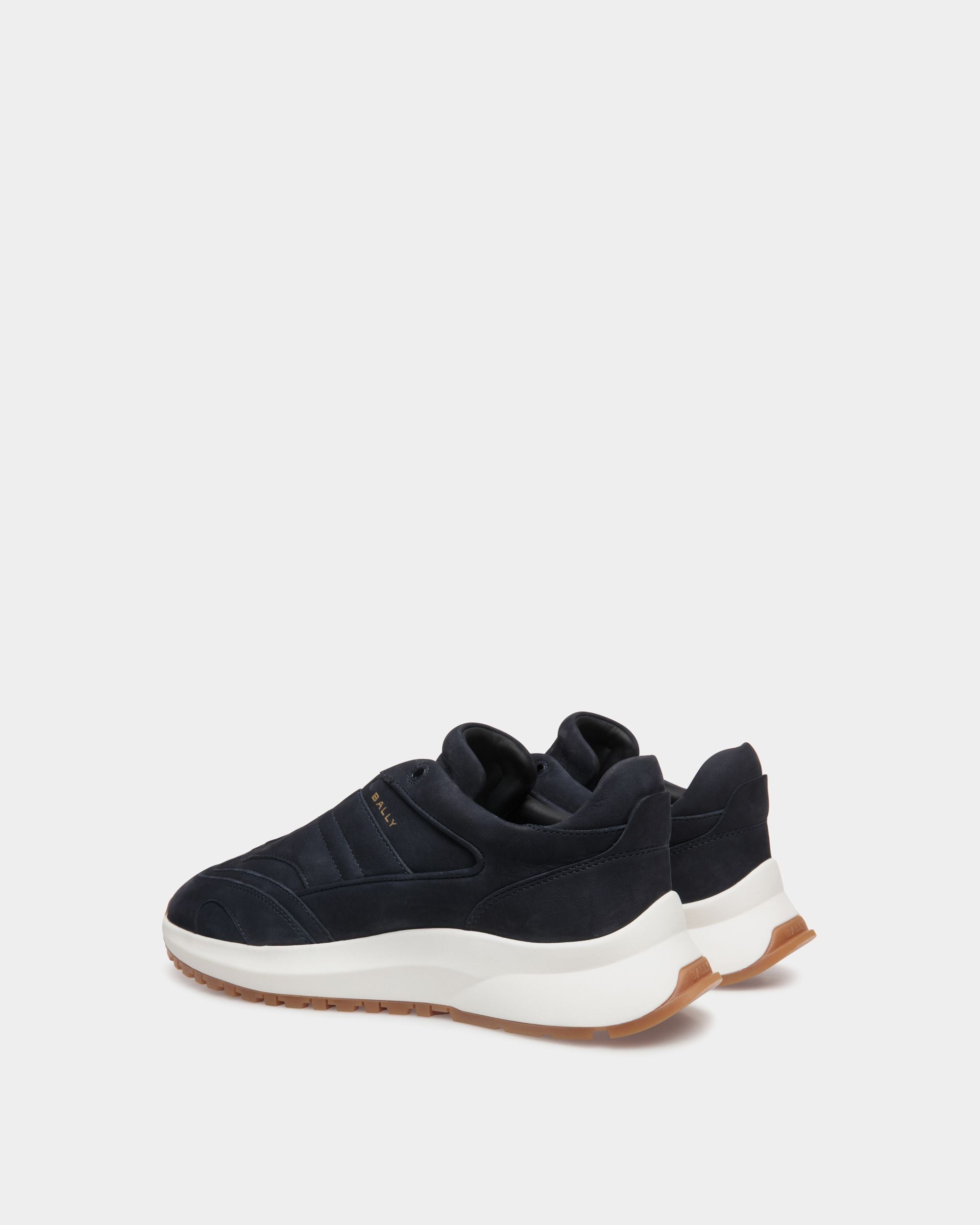 Outline Sneaker In Blue Leather - Men's - Bally - 03