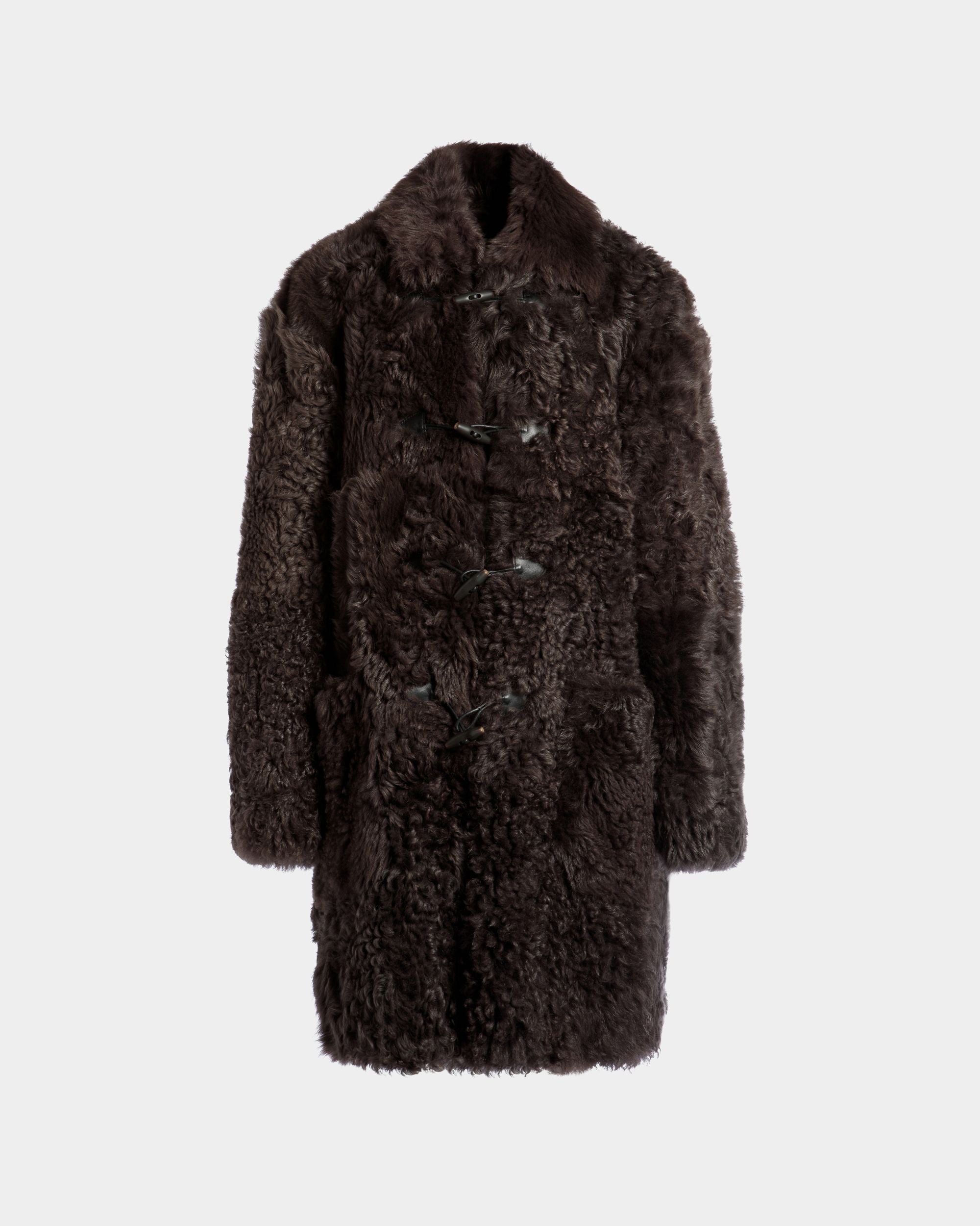 Winter Capsule Coat in Ebano Shearling - Men's - Bally - 01