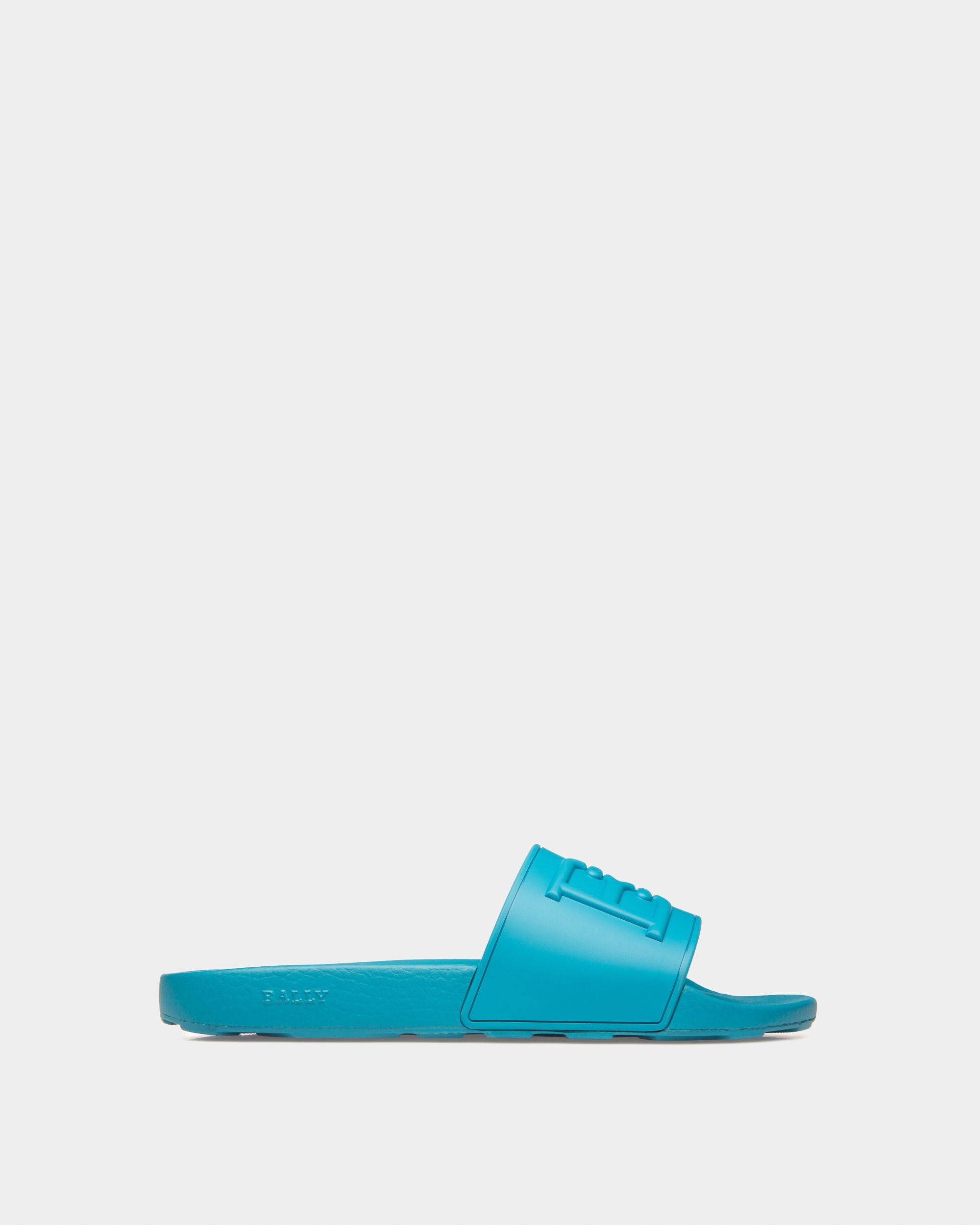 Scotty Rubber Sandals In Blue - Men's - Bally - 01
