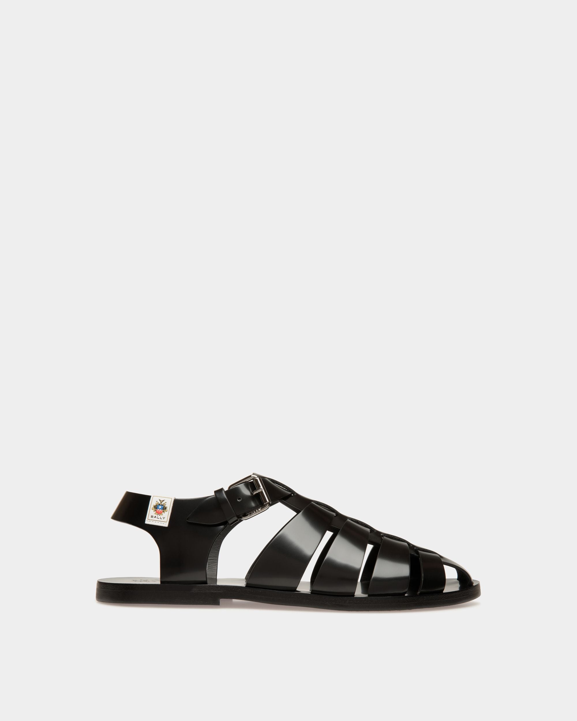 Chateau Sandal in Black Leather - Men's - Bally - 01