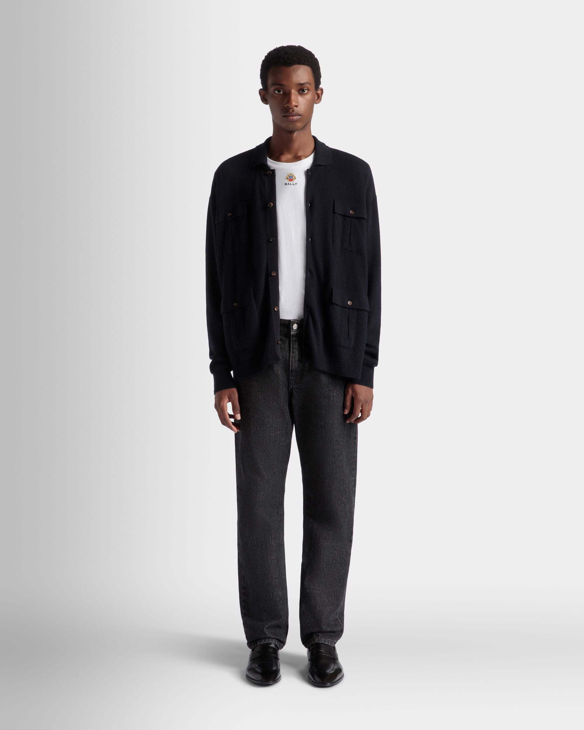 5-Pocket Pants In Grey Cotton - Men's - Bally - 02