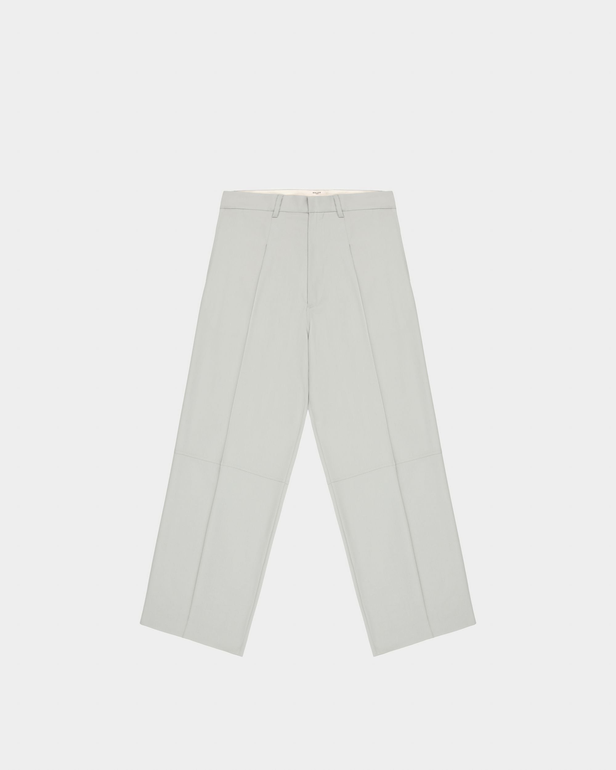 Wool Trousers In Light Blue - Men's - Bally - 04