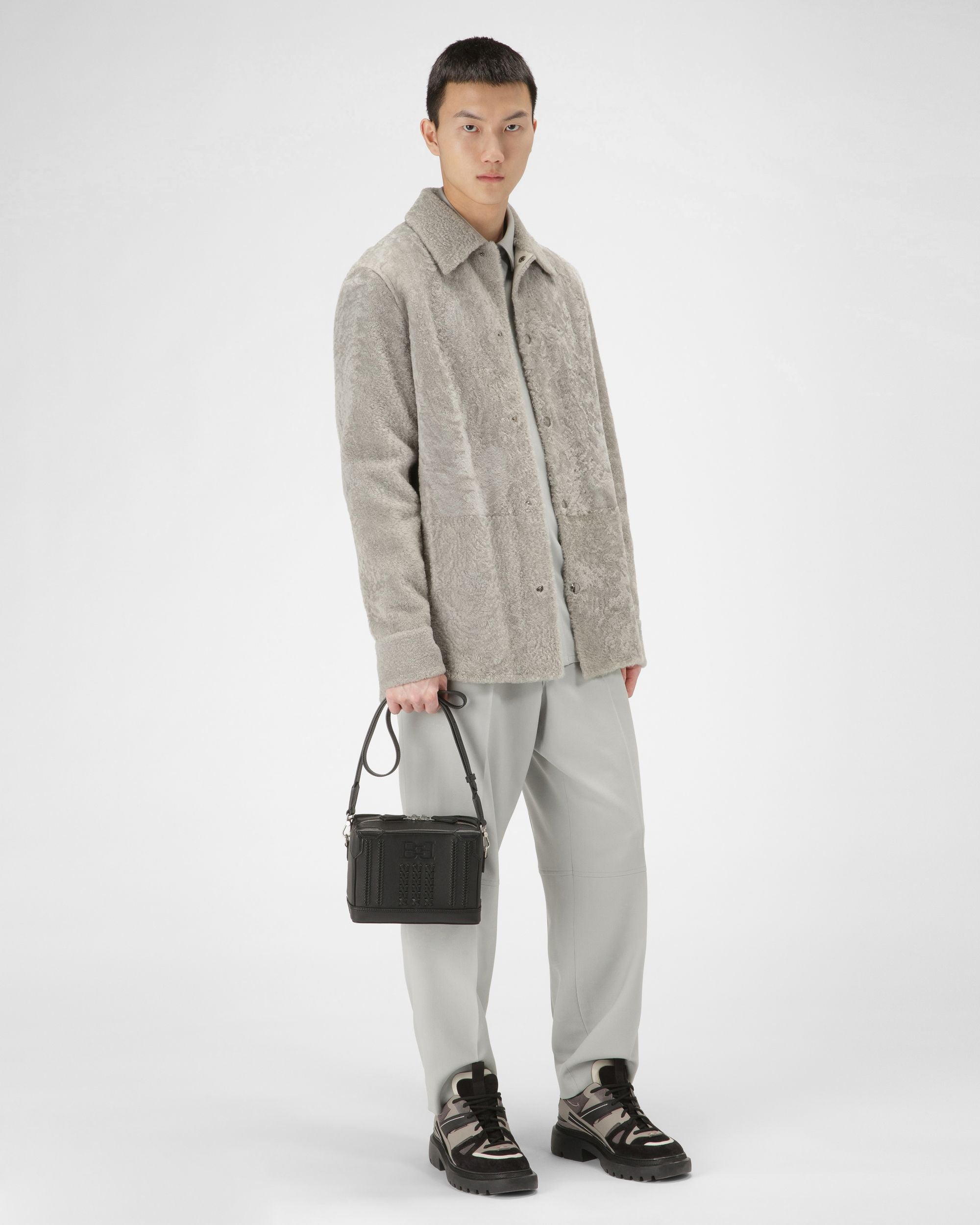 Wool Trousers In Light Blue - Men's - Bally - 05