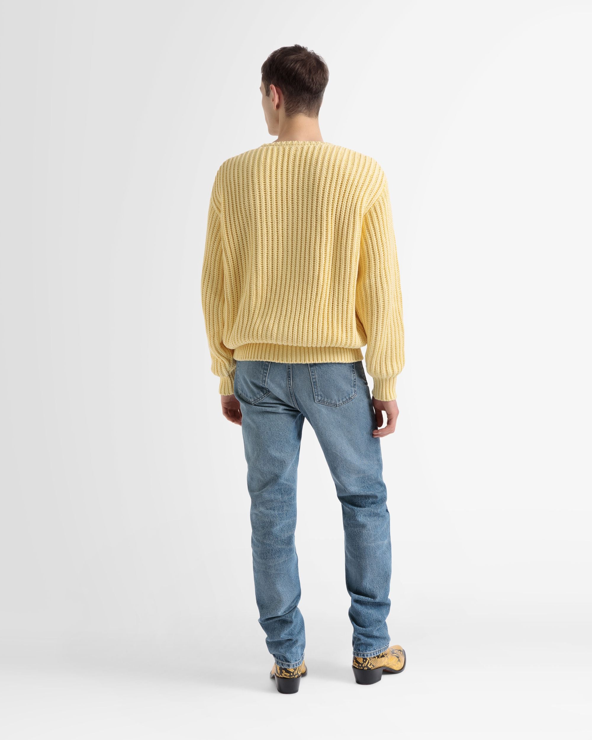 Straight Pants In Blue Denim - Men's - Bally - 06