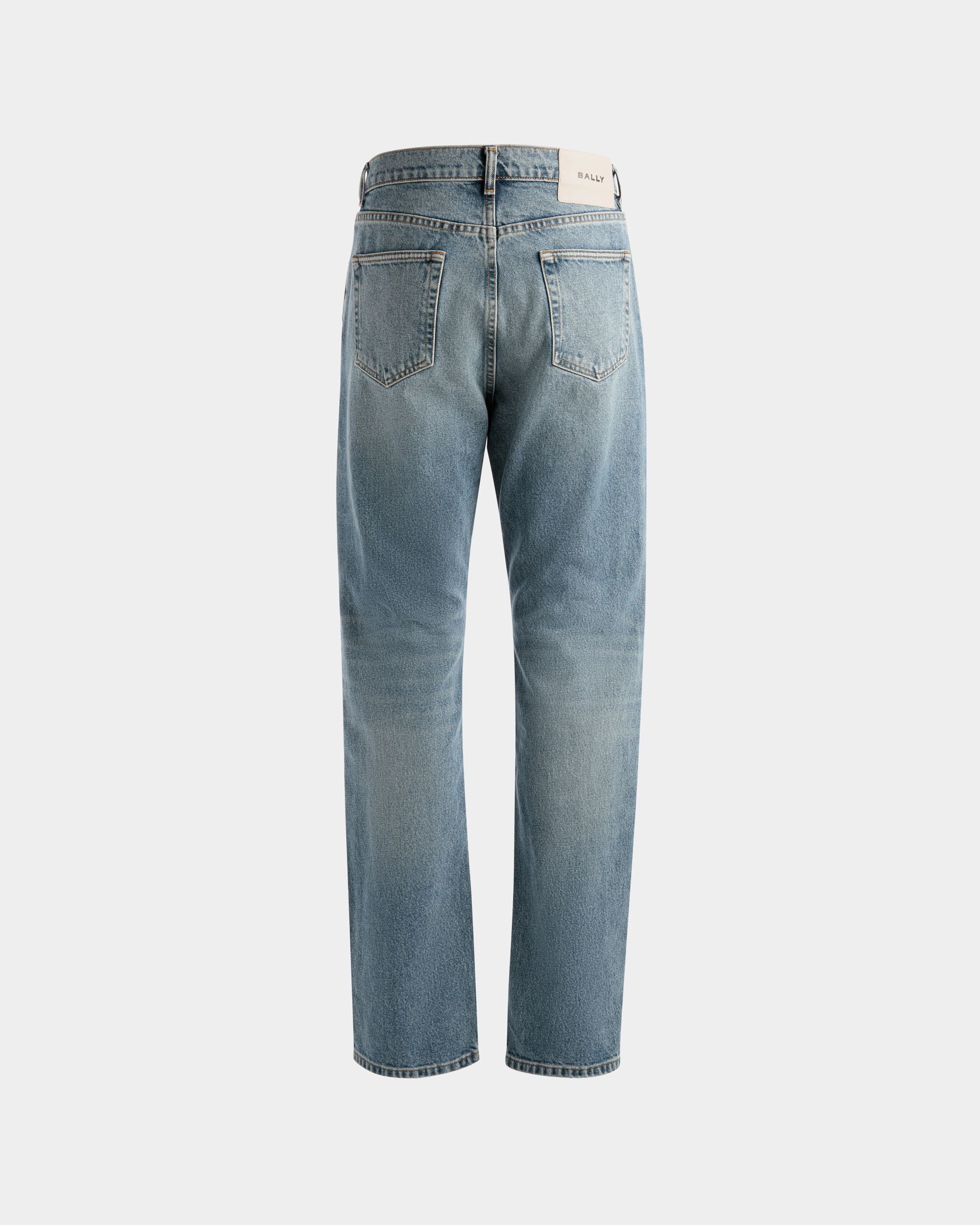 Straight Pants In Blue Denim - Men's - Bally - 07