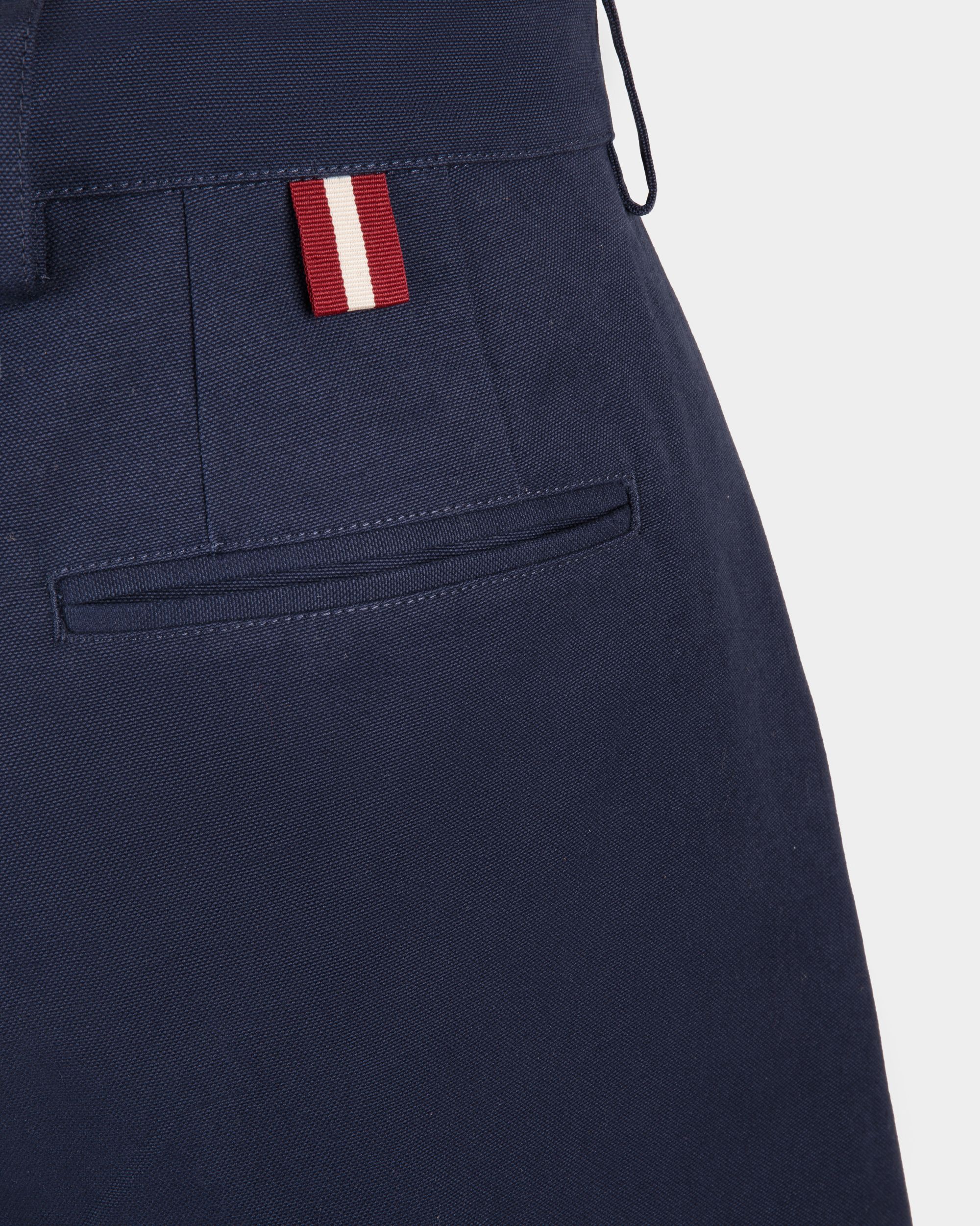 Shorts in Navy Blue Cotton - Men's - Bally - 02