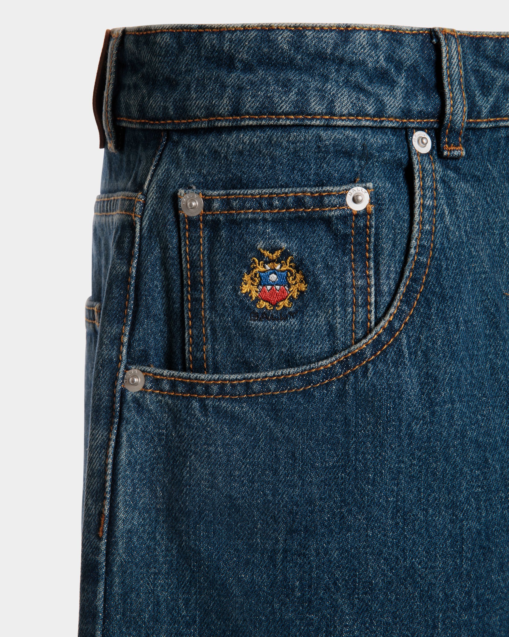 Pants in Blue Denim - Men's - Bally - 02