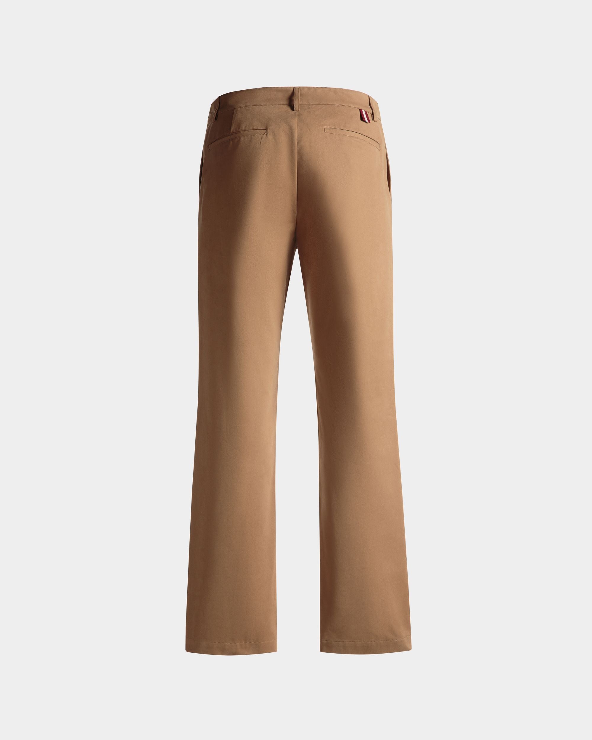 Regular Chino Pants In Camel Cotton - Men's - Bally - 03