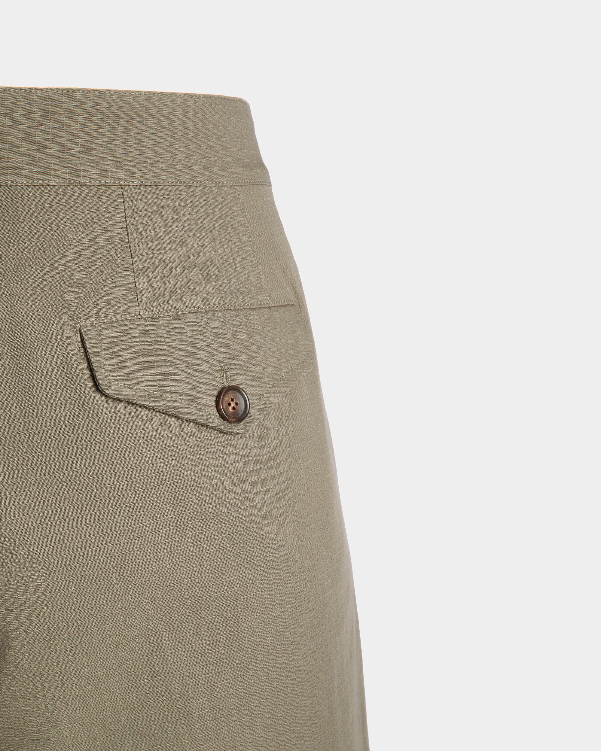 Adrien Brody Travel Collection Pants In Military Green Cotton - Men's - Bally - 06