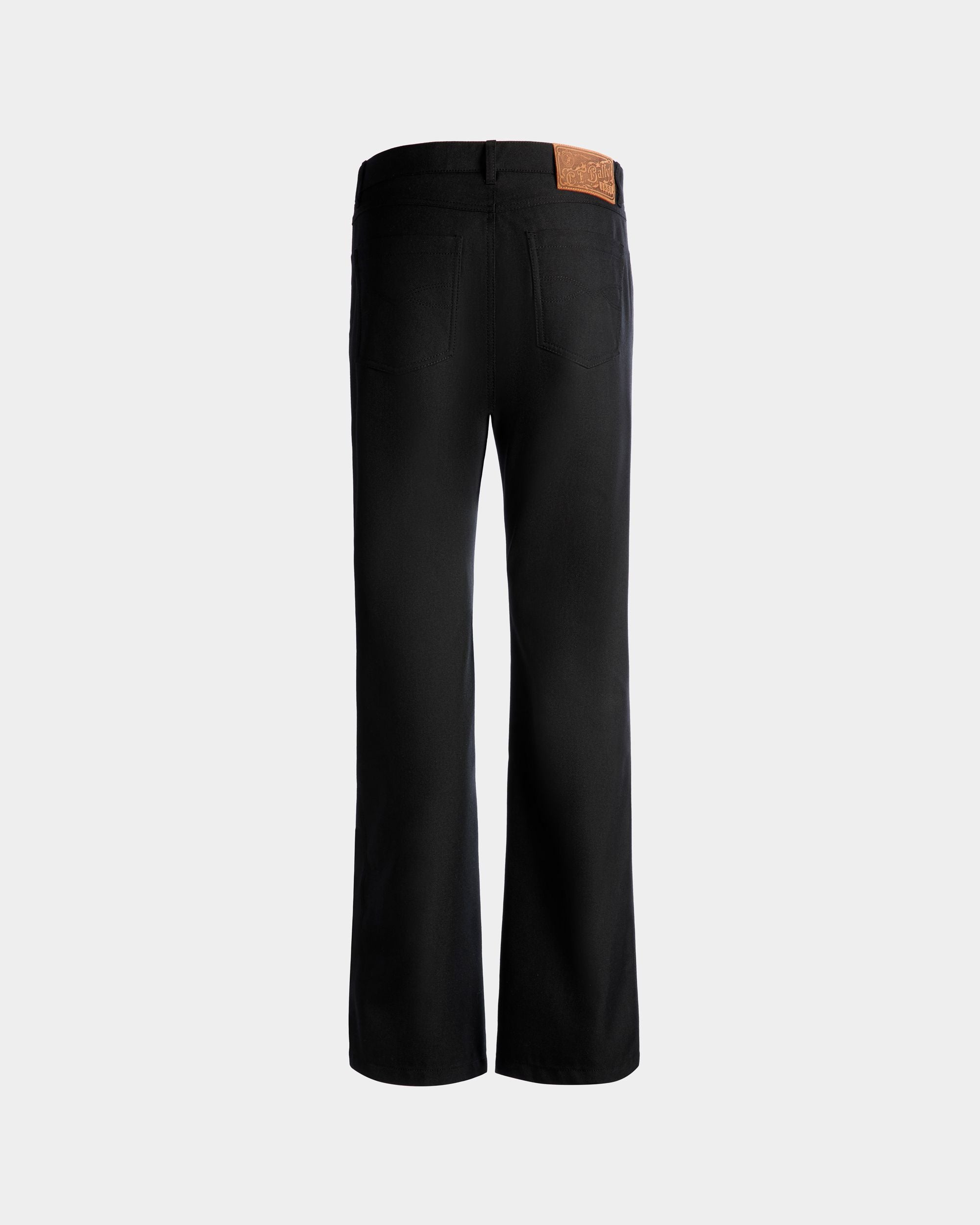 Trousers In Black Wool and Polyester - Men's - Bally - 03