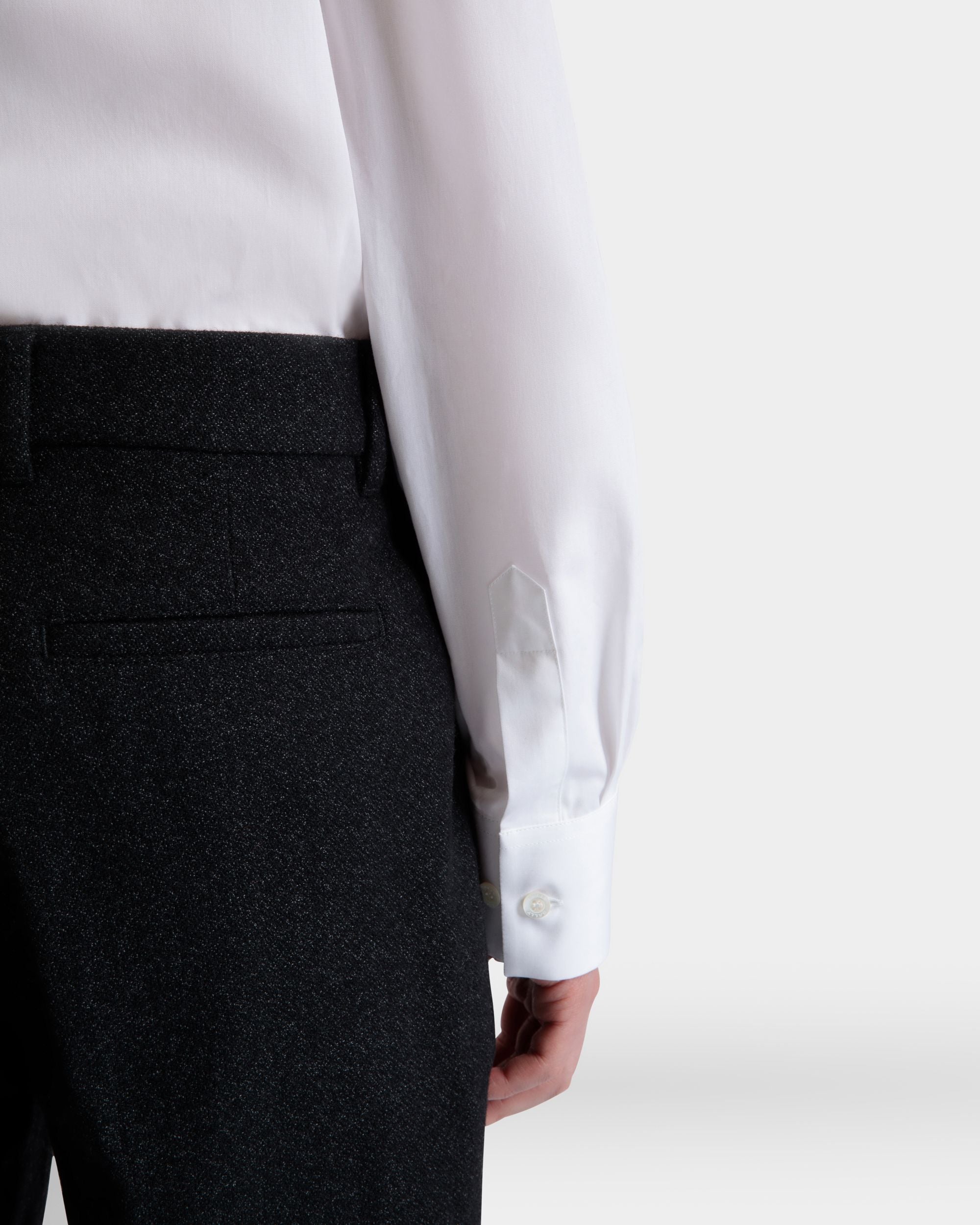 Pleated Pants In Dark Grey Wool - Men's - Bally - 08