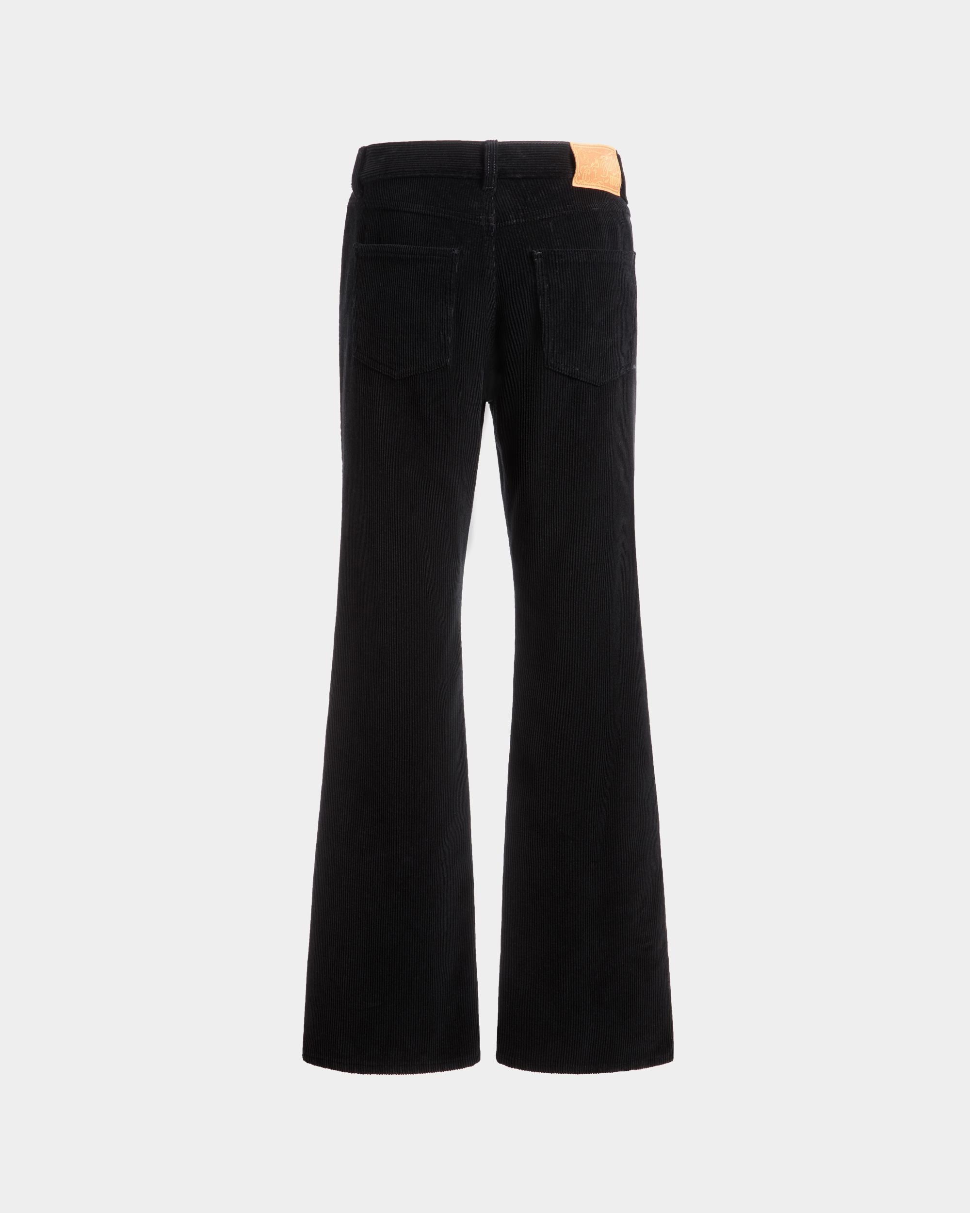 Denim Pants In Black Cotton Corduroy - Men's - Bally - 07