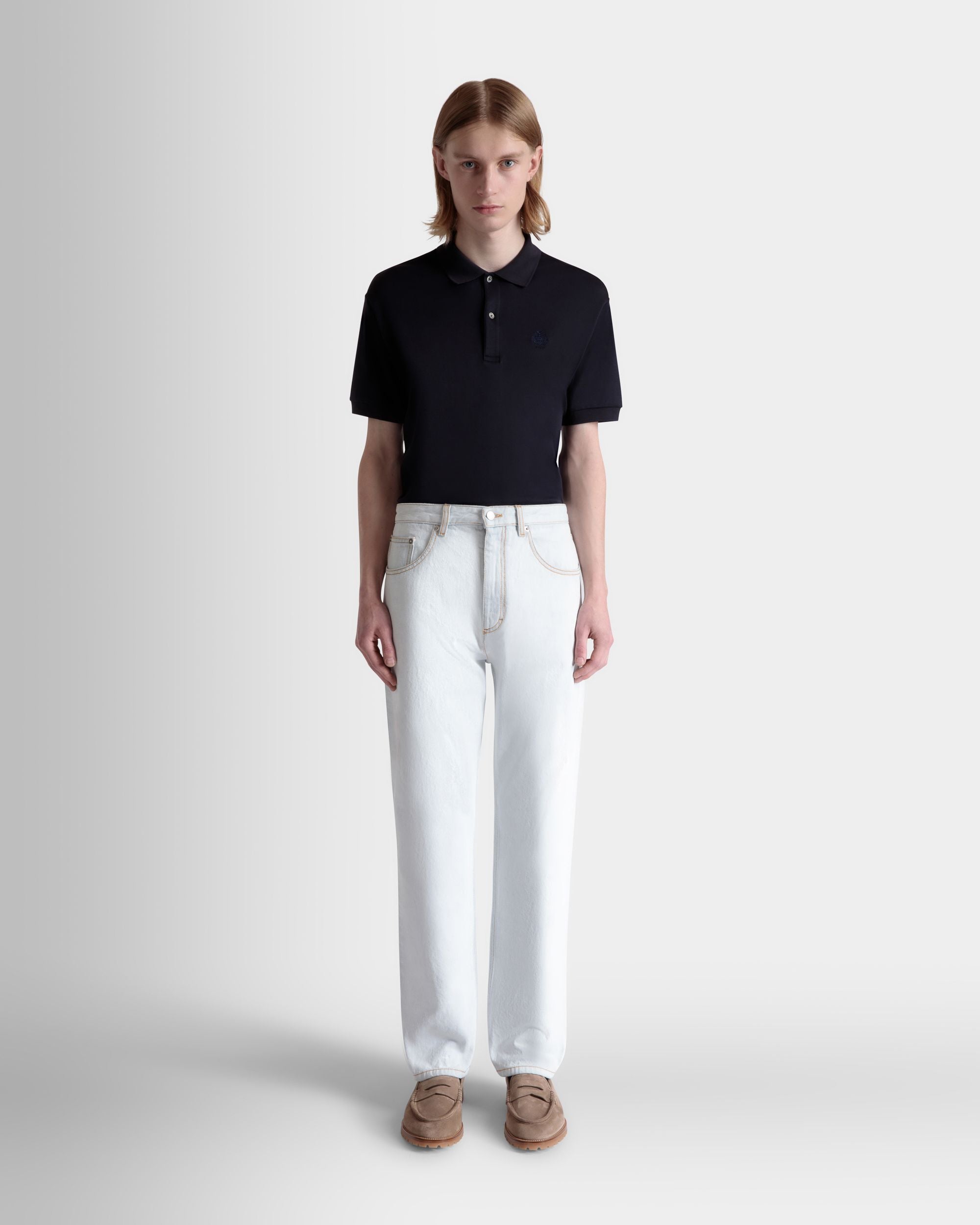 Denim Pants in Light Blue Cotton - Men's - Bally - 02